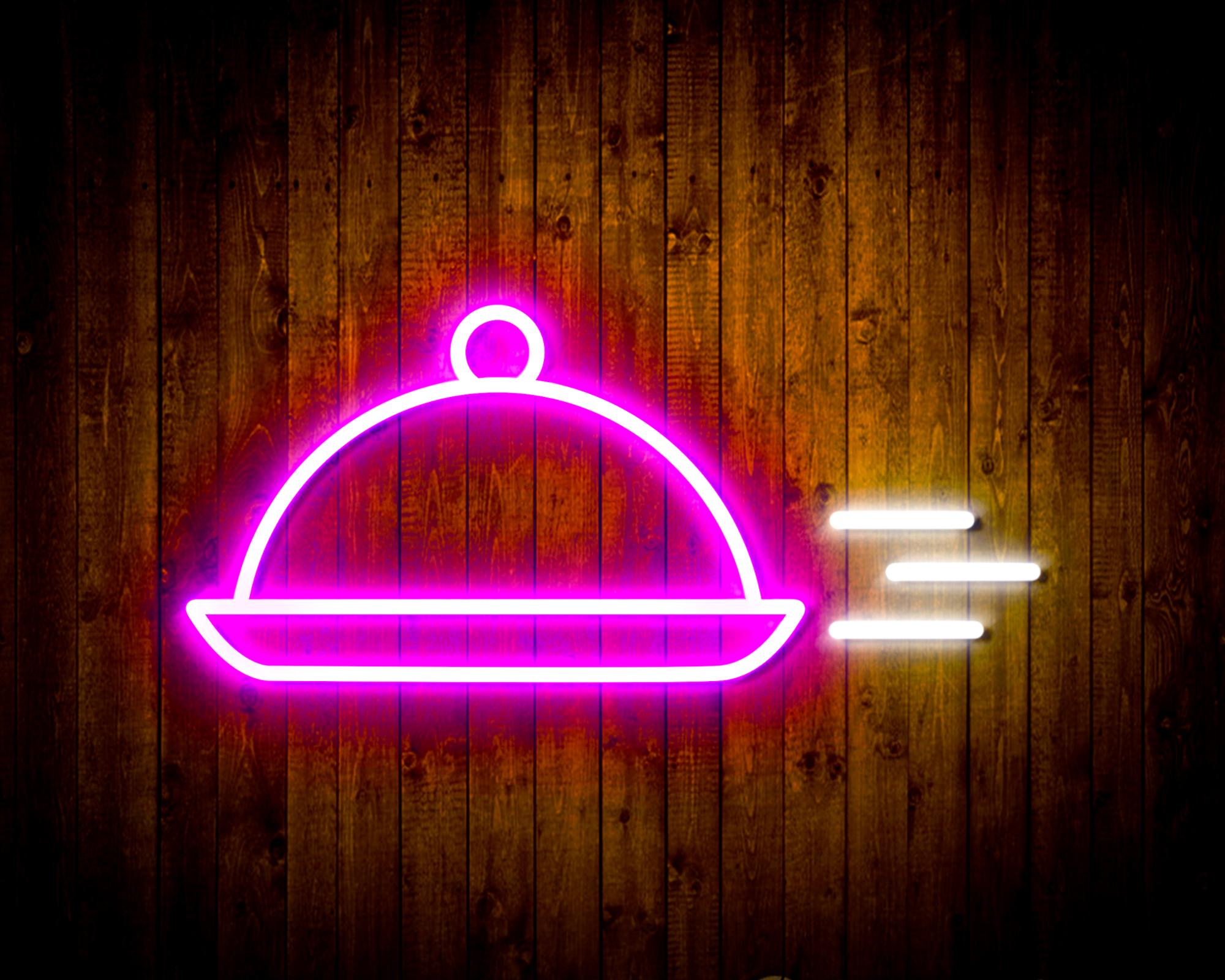 Dishes LED Neon Sign Wall Light