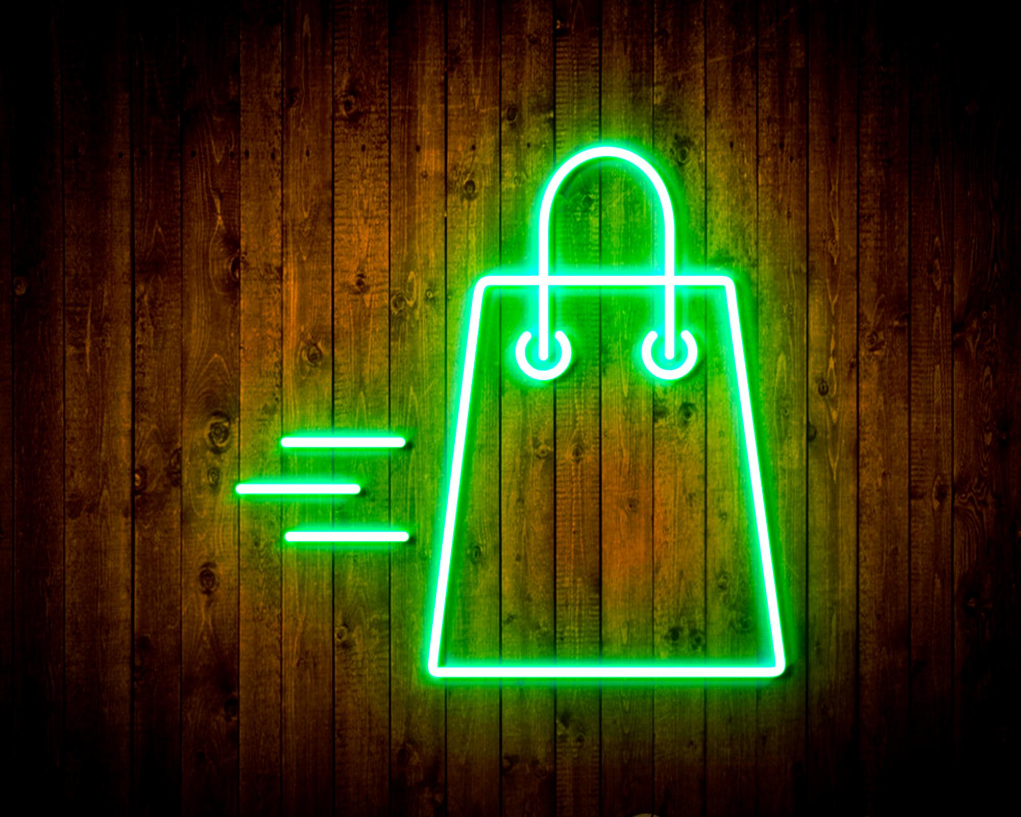 Shopping Bag LED Neon Sign Wall Light