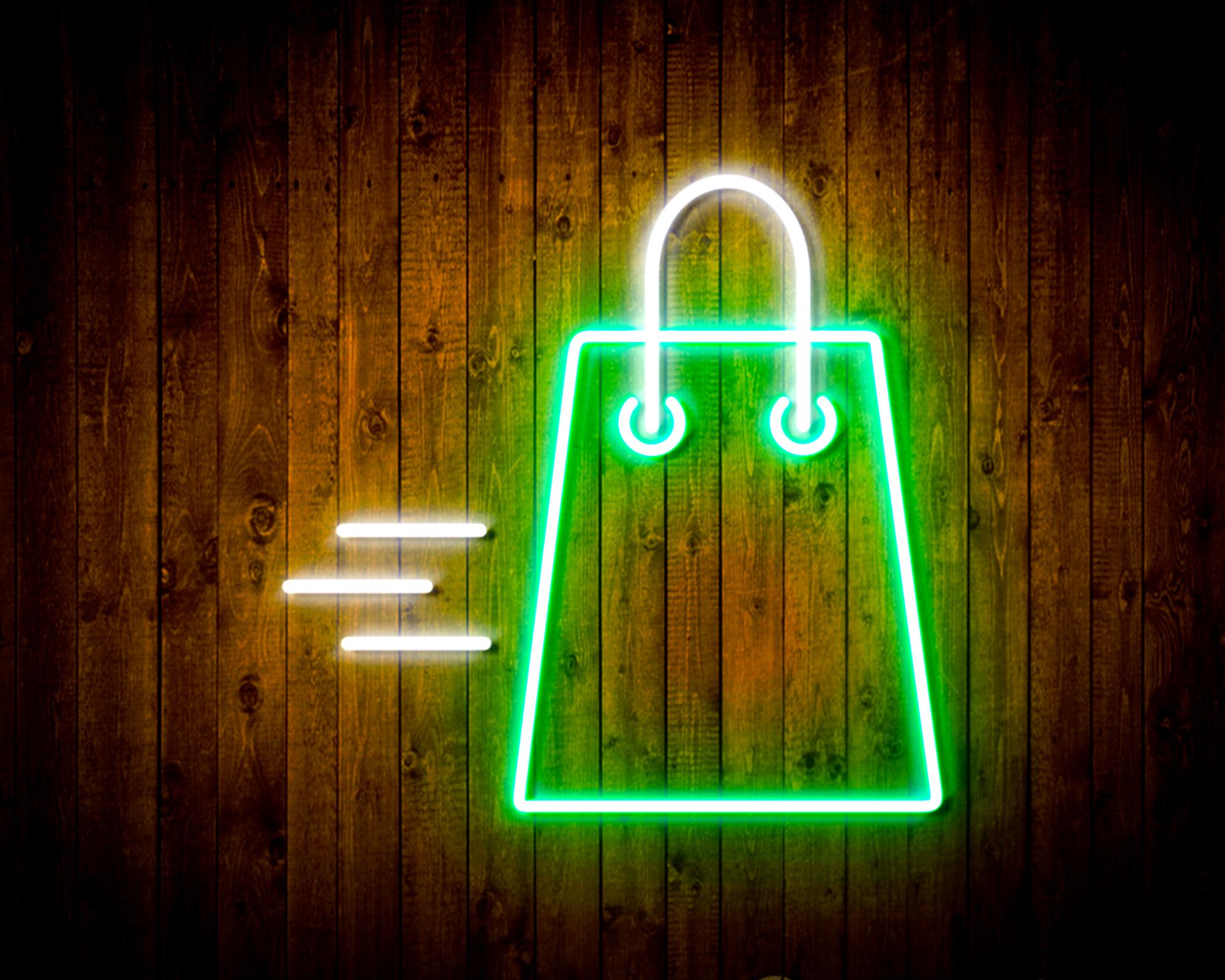Shopping Bag LED Neon Sign Wall Light