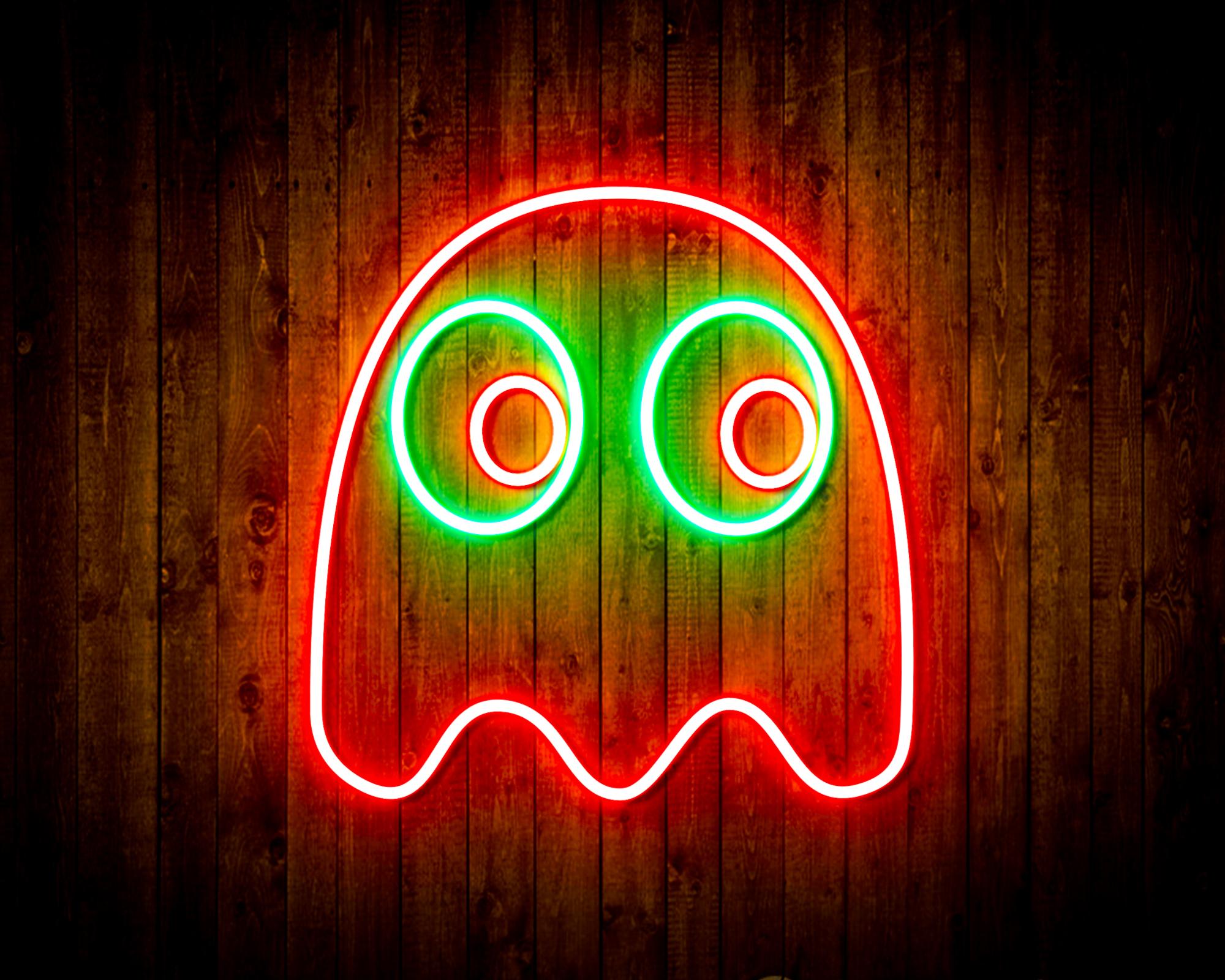 Pac-Man Ghost LED Neon Sign Wall Light