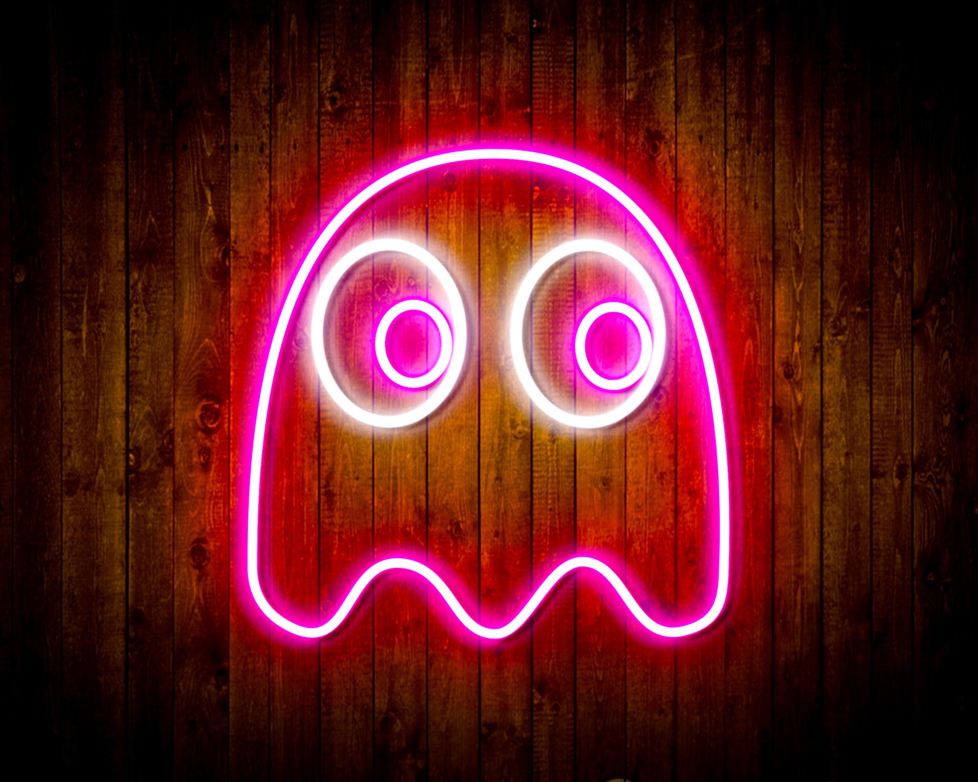 Pac-Man Ghost LED Neon Sign Wall Light