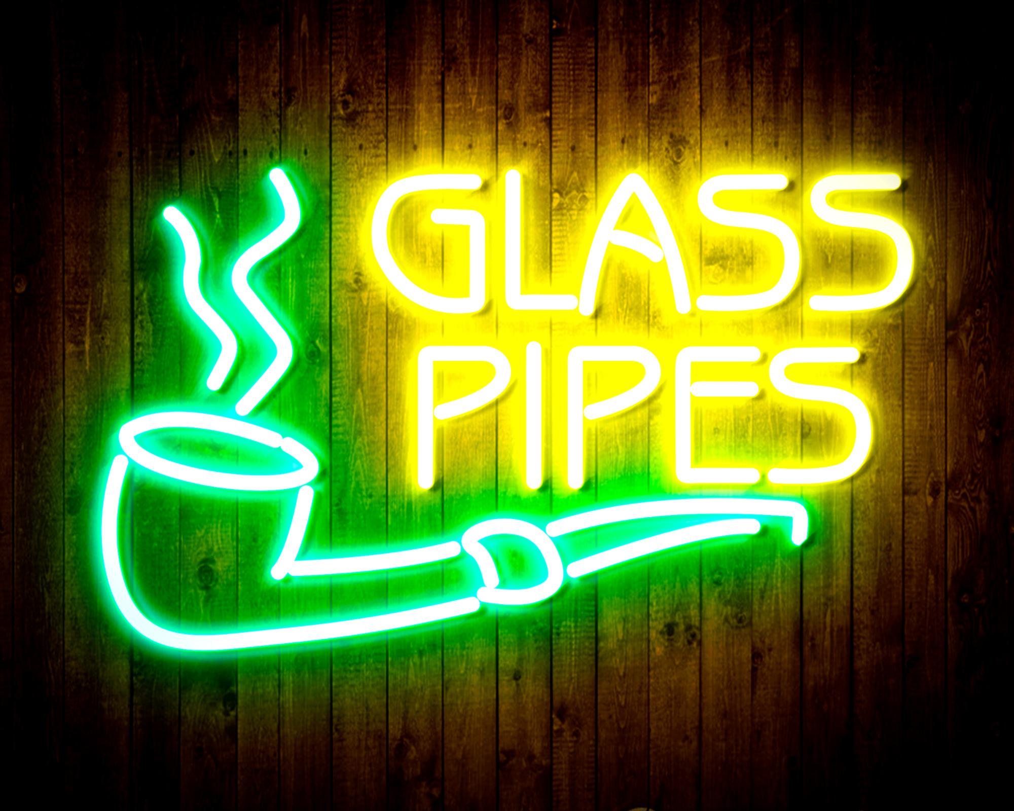 Glass Pipes LED Neon Sign Wall Light