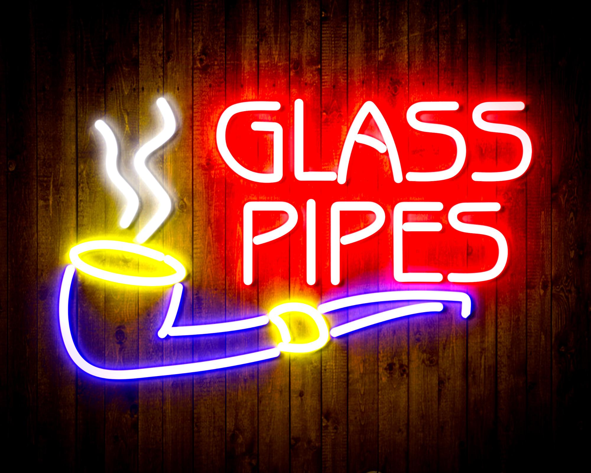 Glass Pipes LED Neon Sign Wall Light