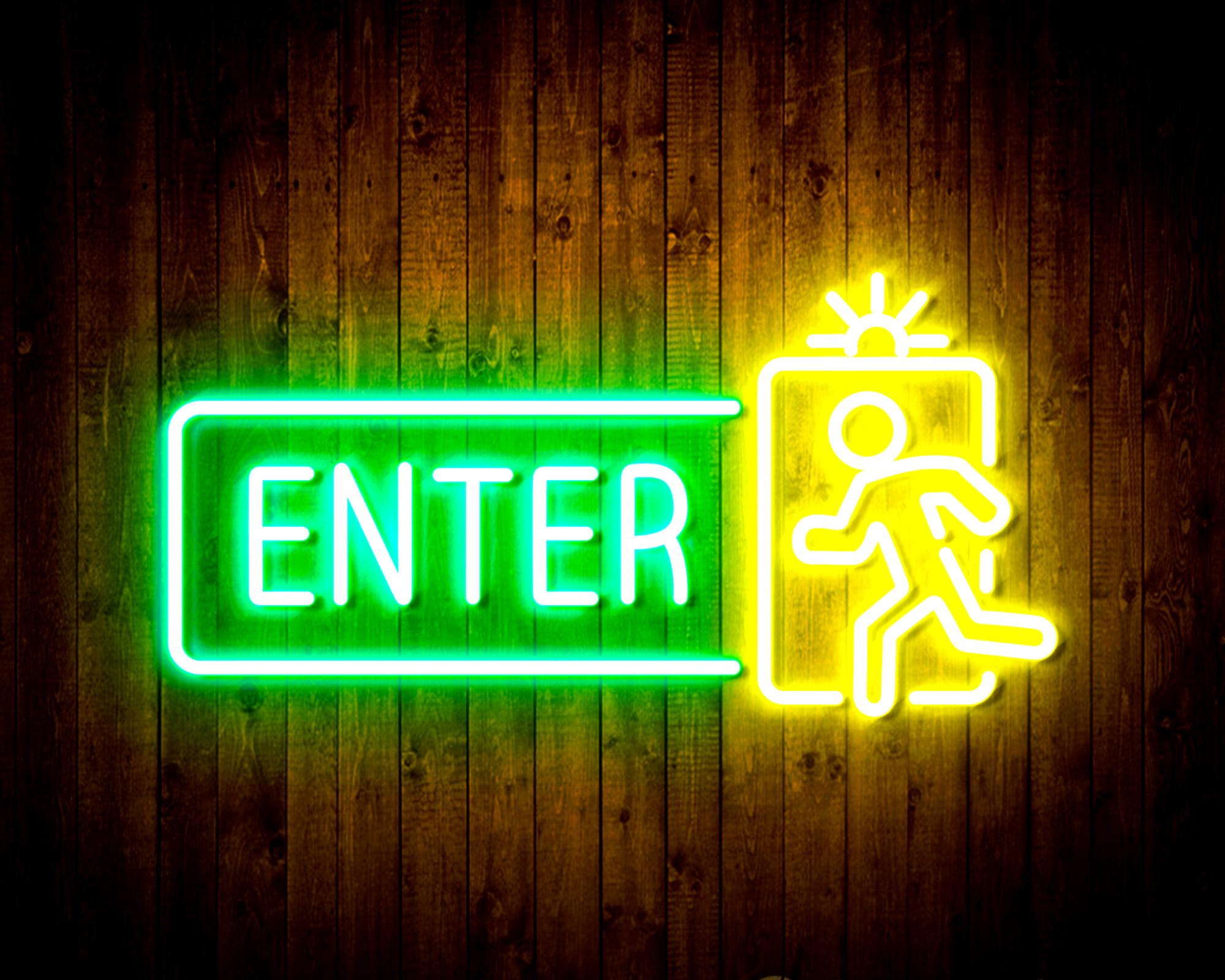 Enter Sign LED Neon Sign Wall Light