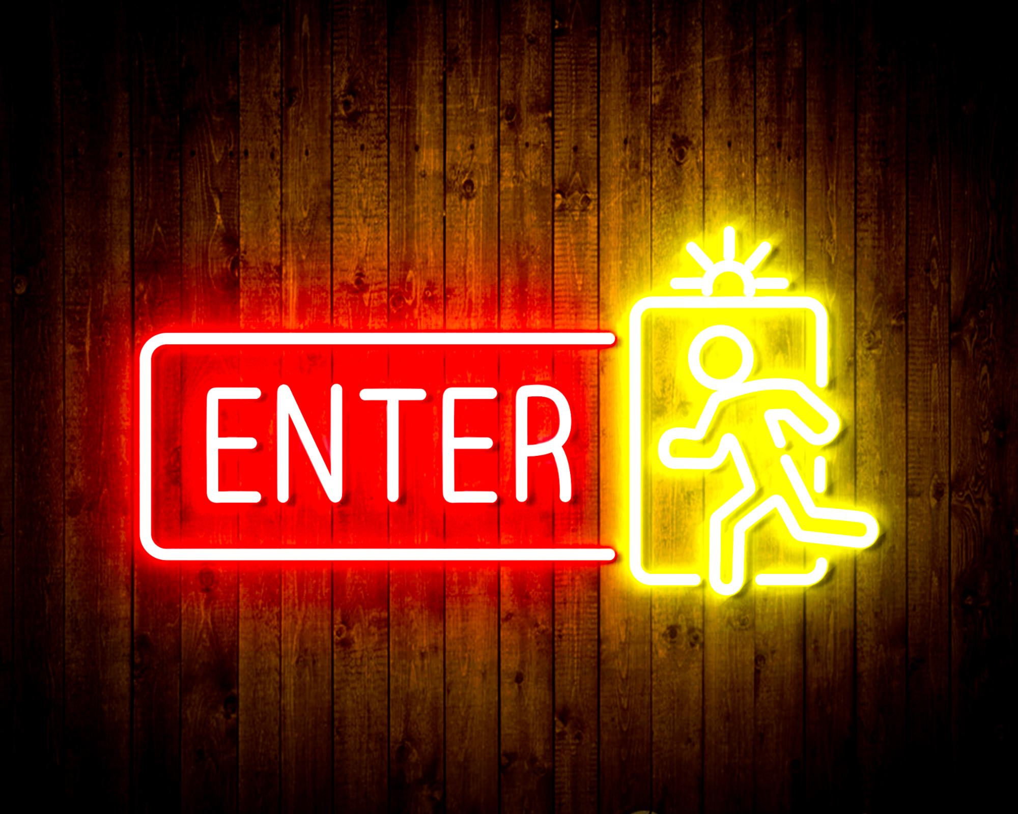 Enter Sign LED Neon Sign Wall Light
