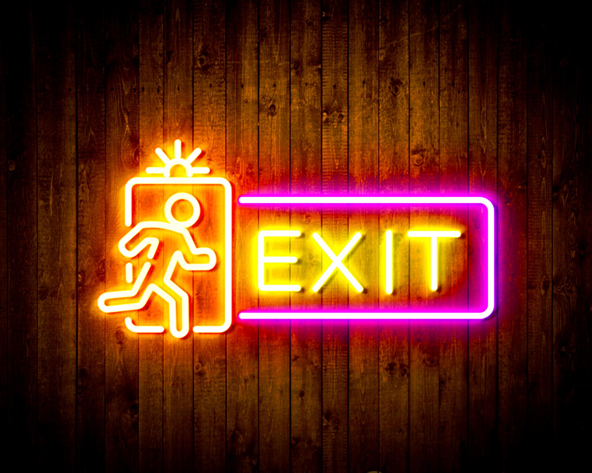 Exit Sign LED Neon Sign Wall Light