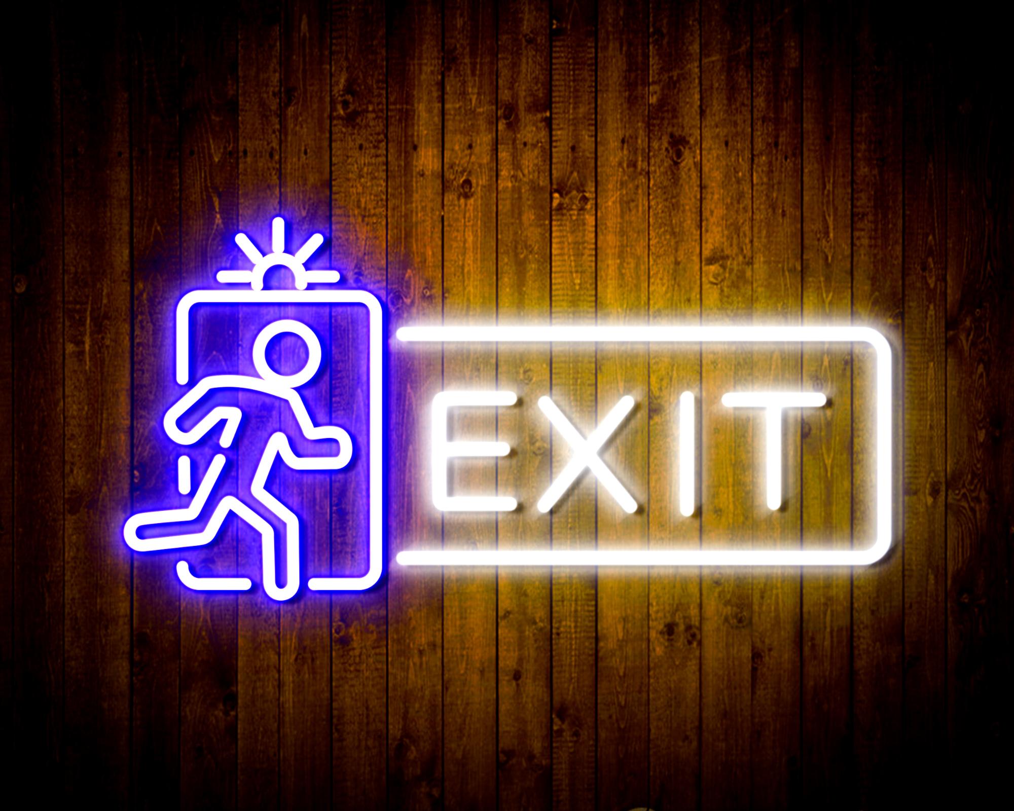 Exit Sign LED Neon Sign Wall Light