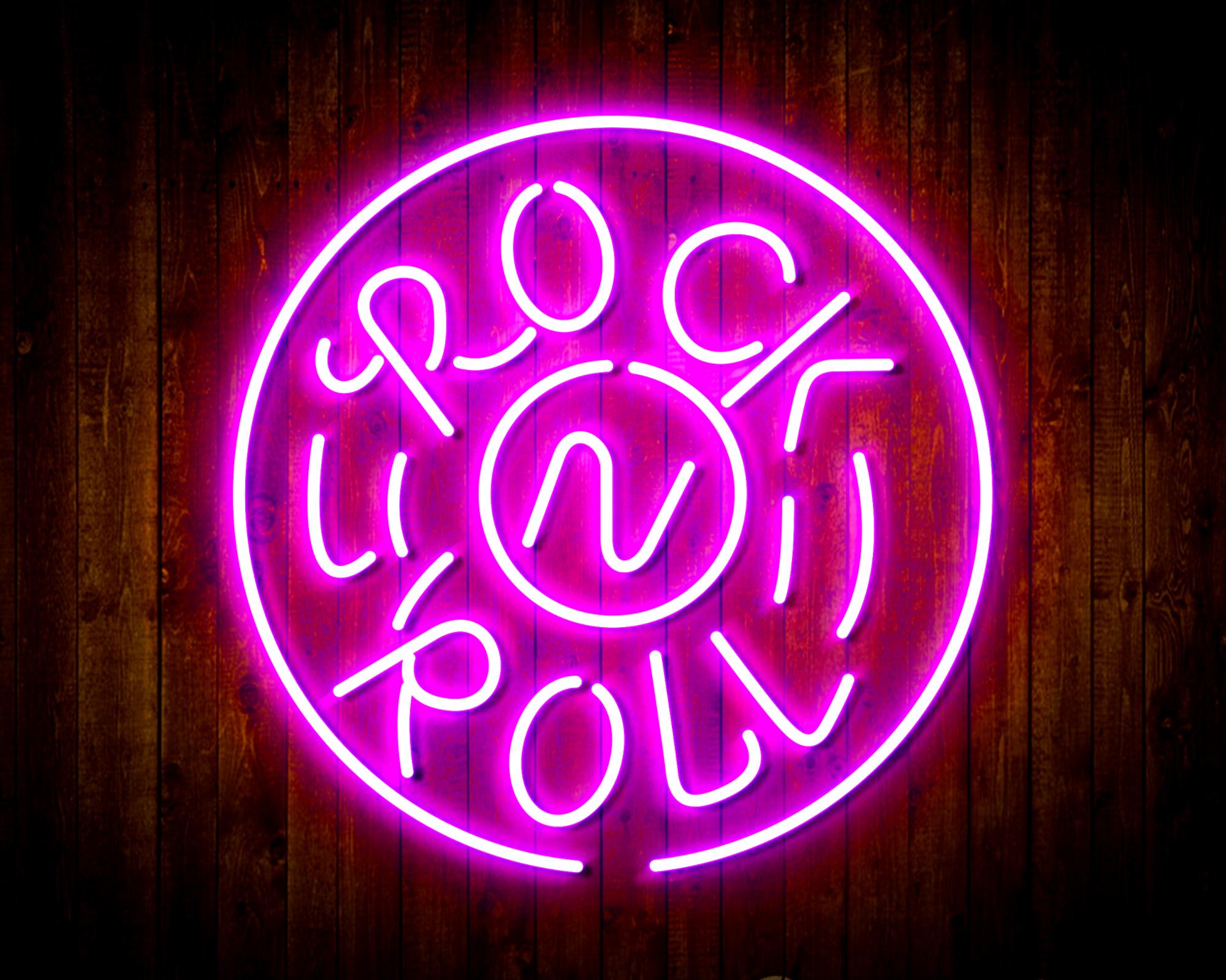 Rock & Roll LED Neon Sign Wall Light