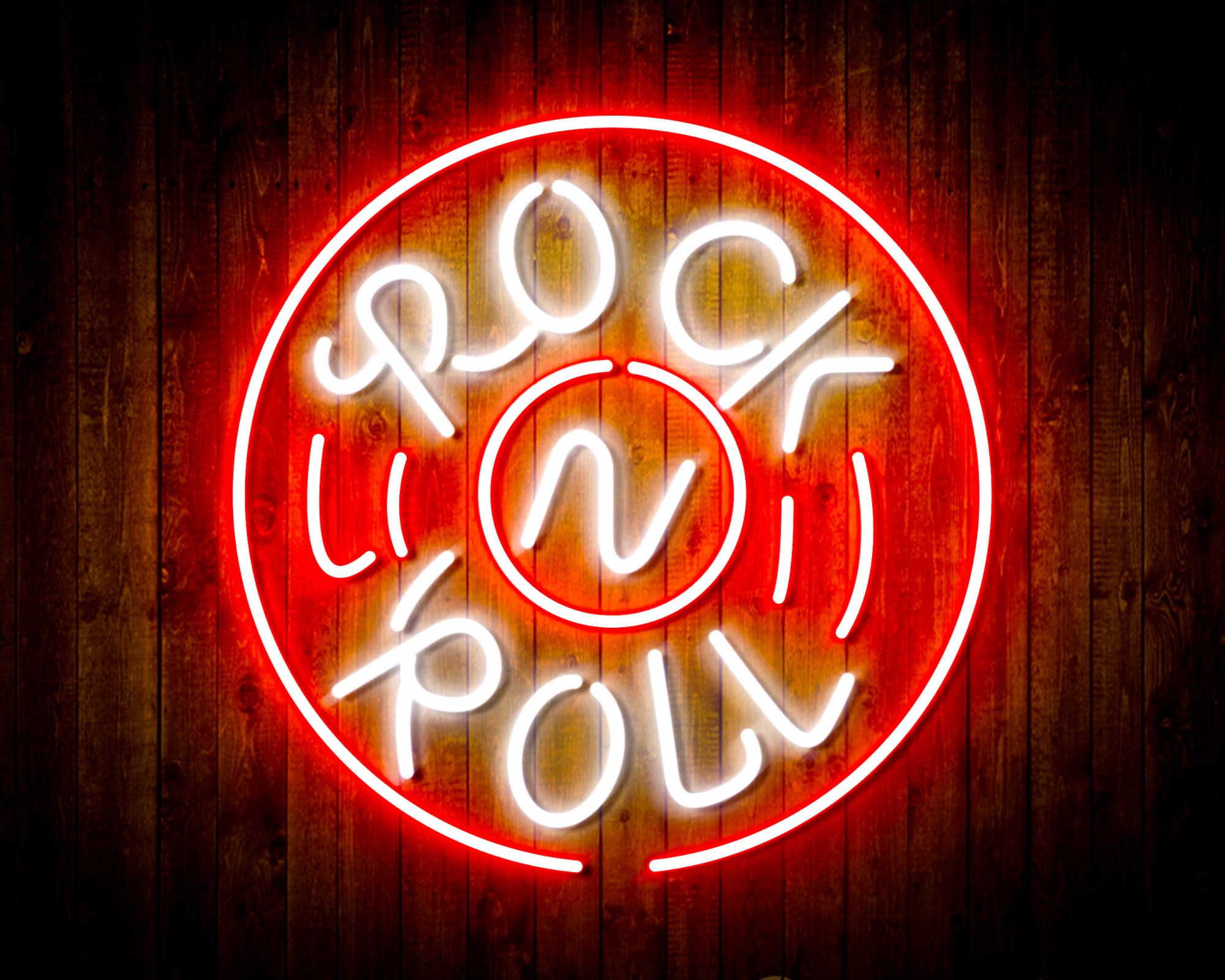 Rock & Roll LED Neon Sign Wall Light