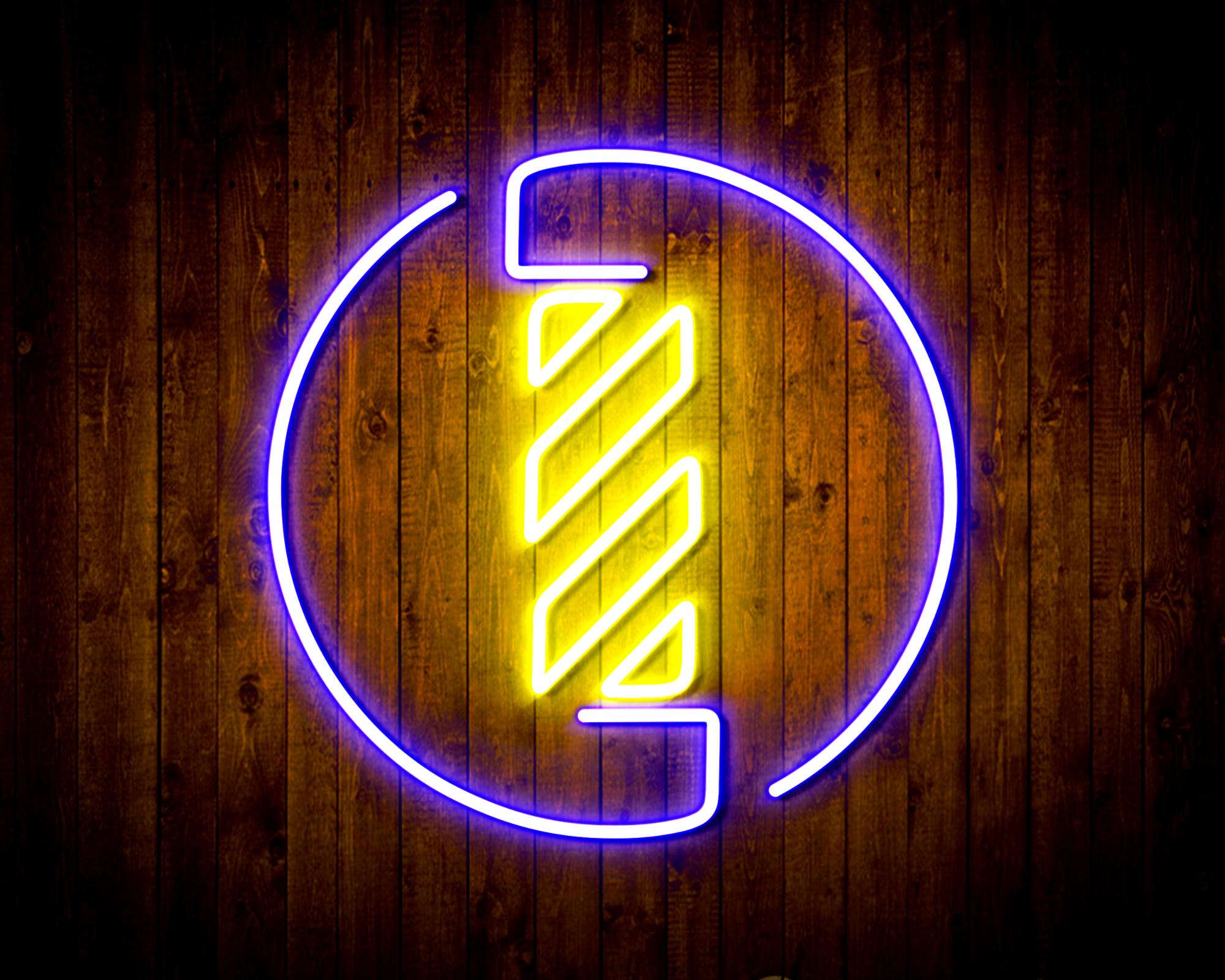 Barber Pole LED Neon Sign Wall Light