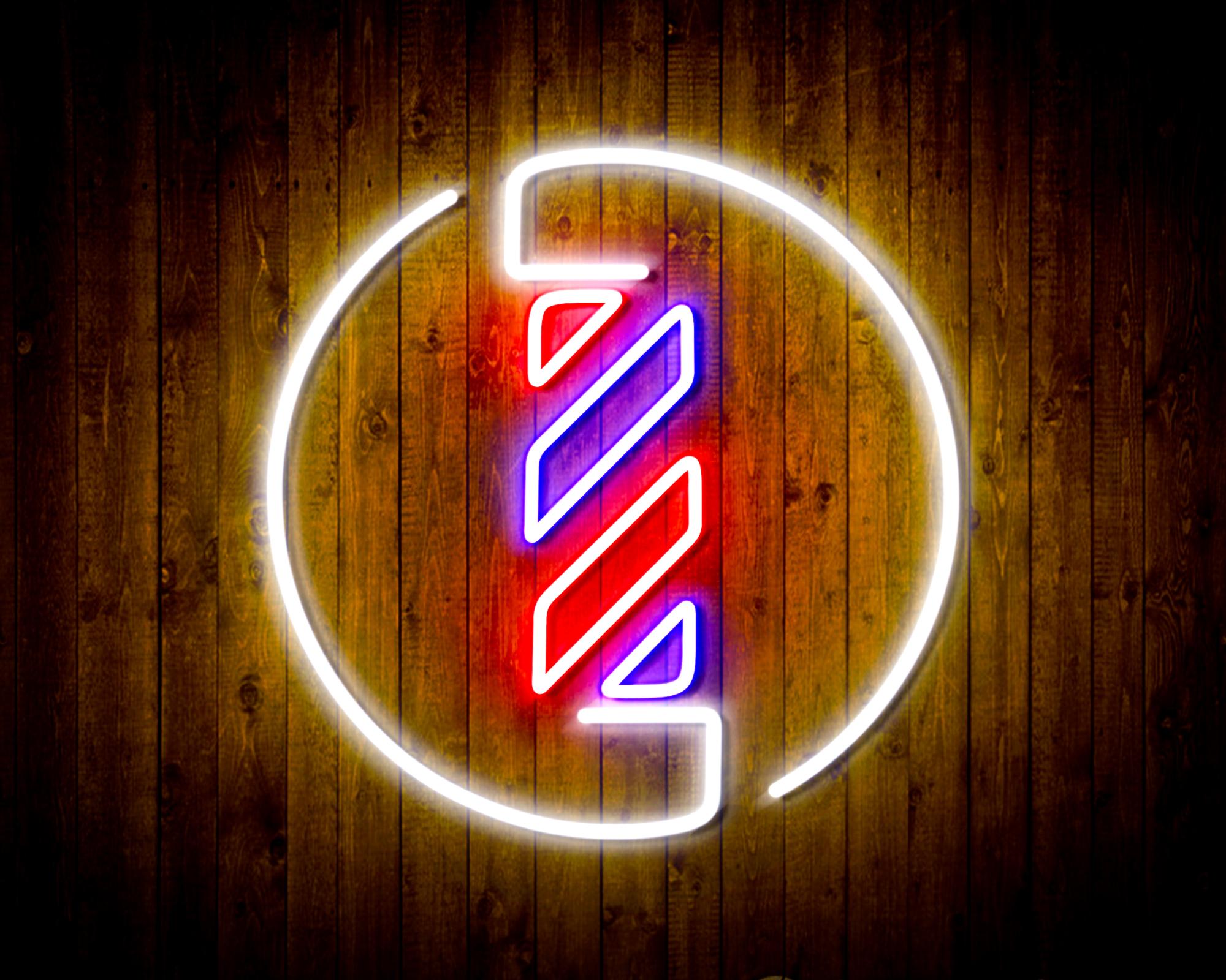 Barber Pole LED Neon Sign Wall Light