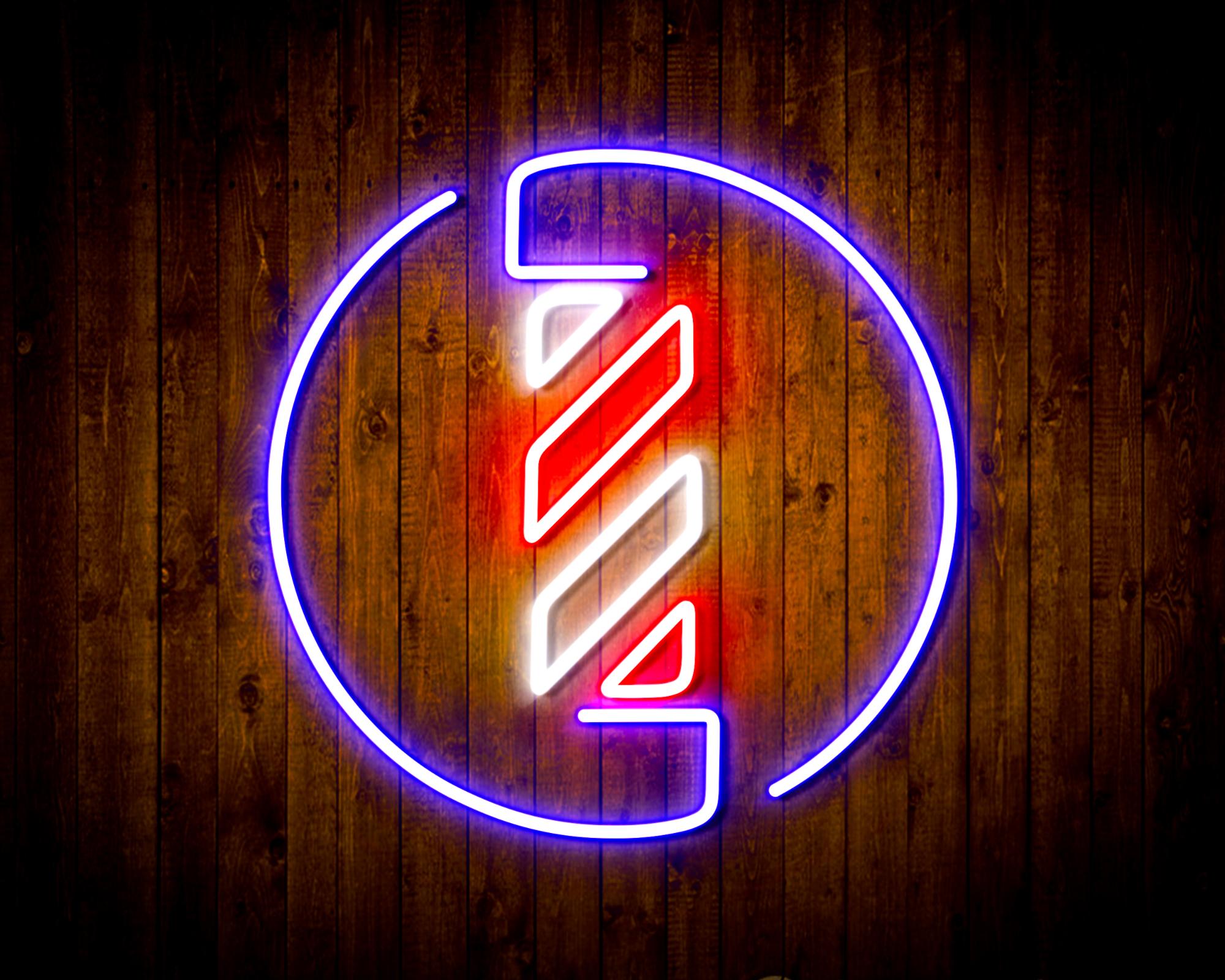 Barber Pole LED Neon Sign Wall Light