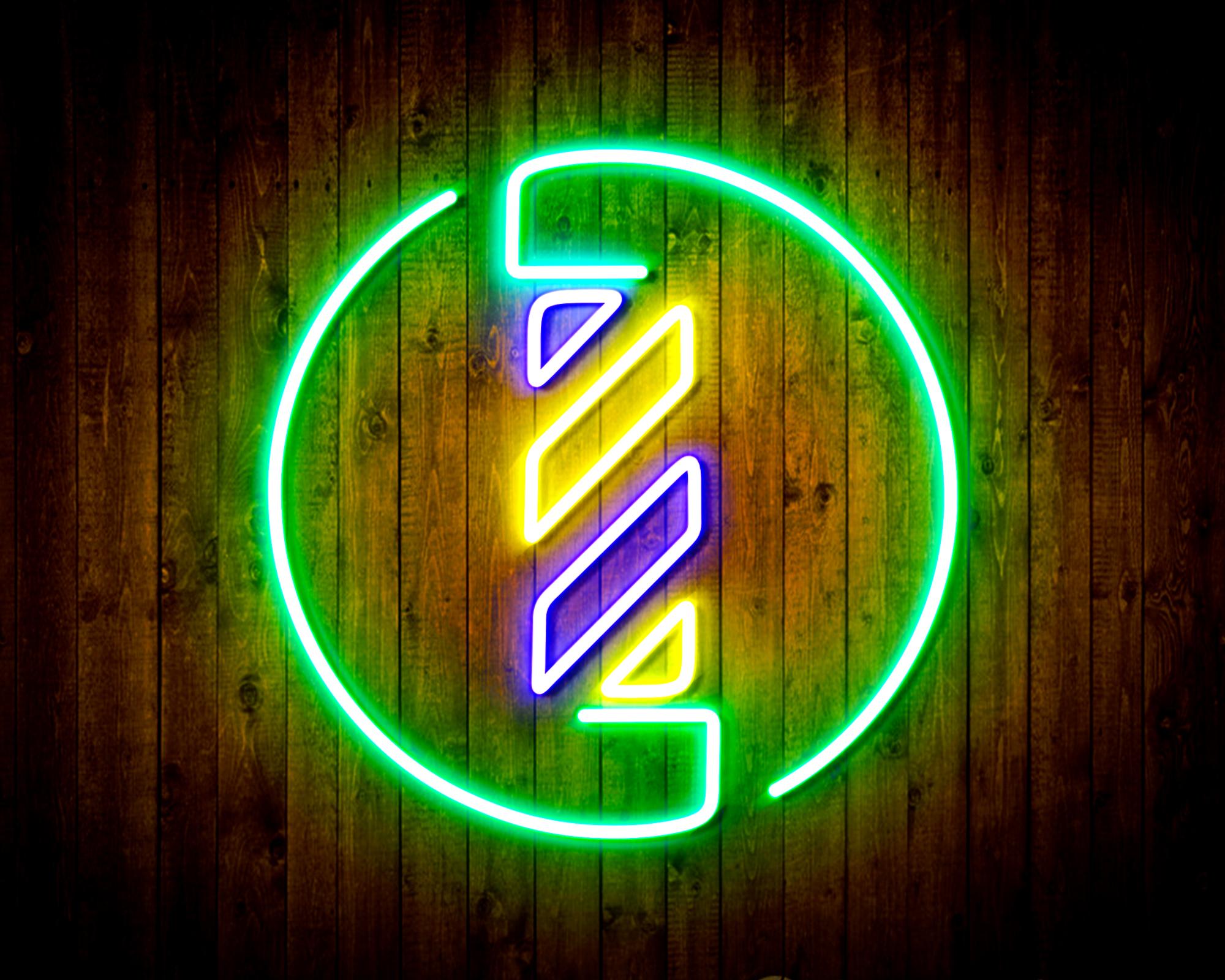 Barber Pole LED Neon Sign Wall Light