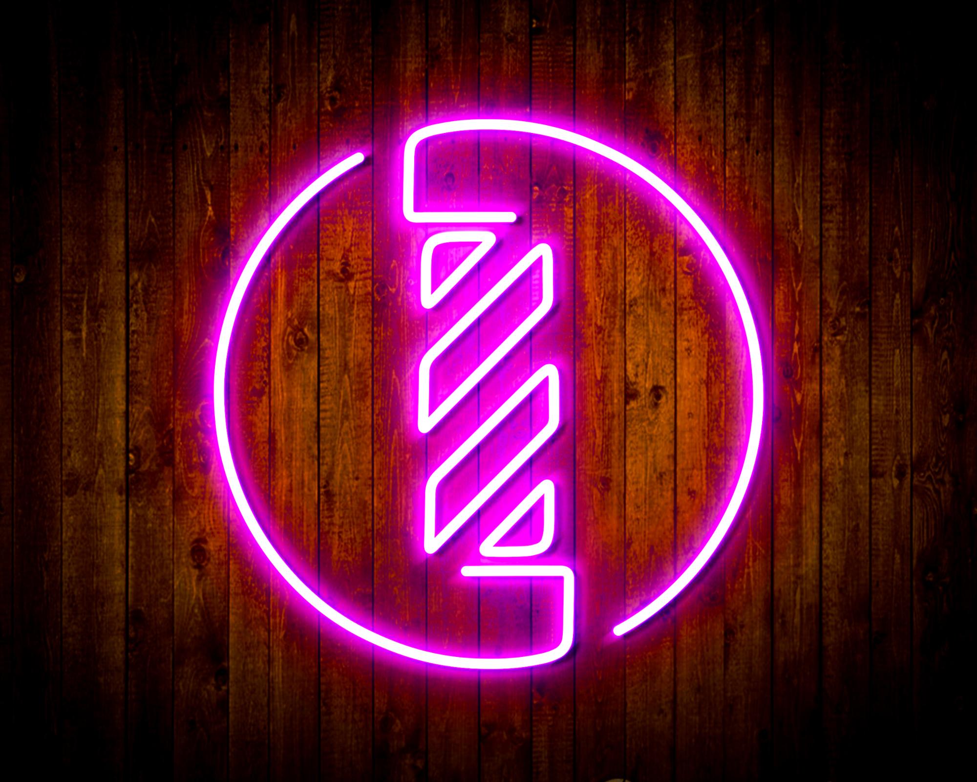 Barber Pole LED Neon Sign Wall Light