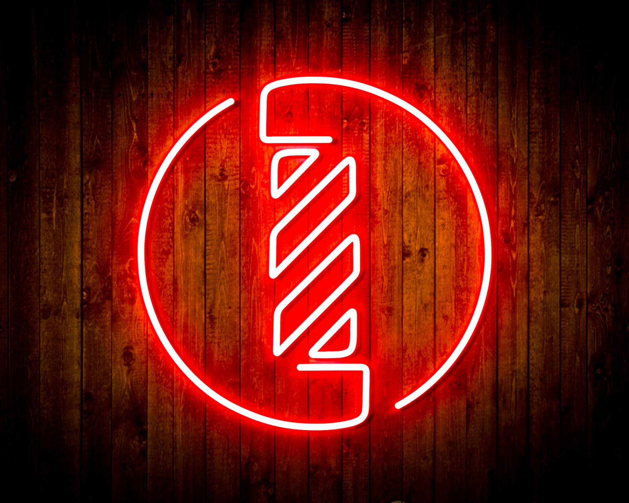 Barber Pole LED Neon Sign Wall Light