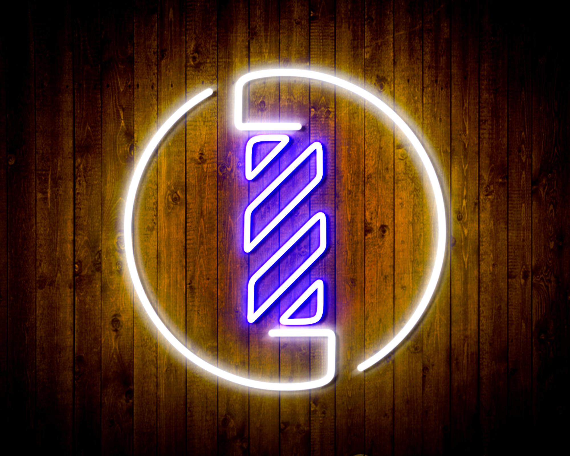 Barber Pole LED Neon Sign Wall Light