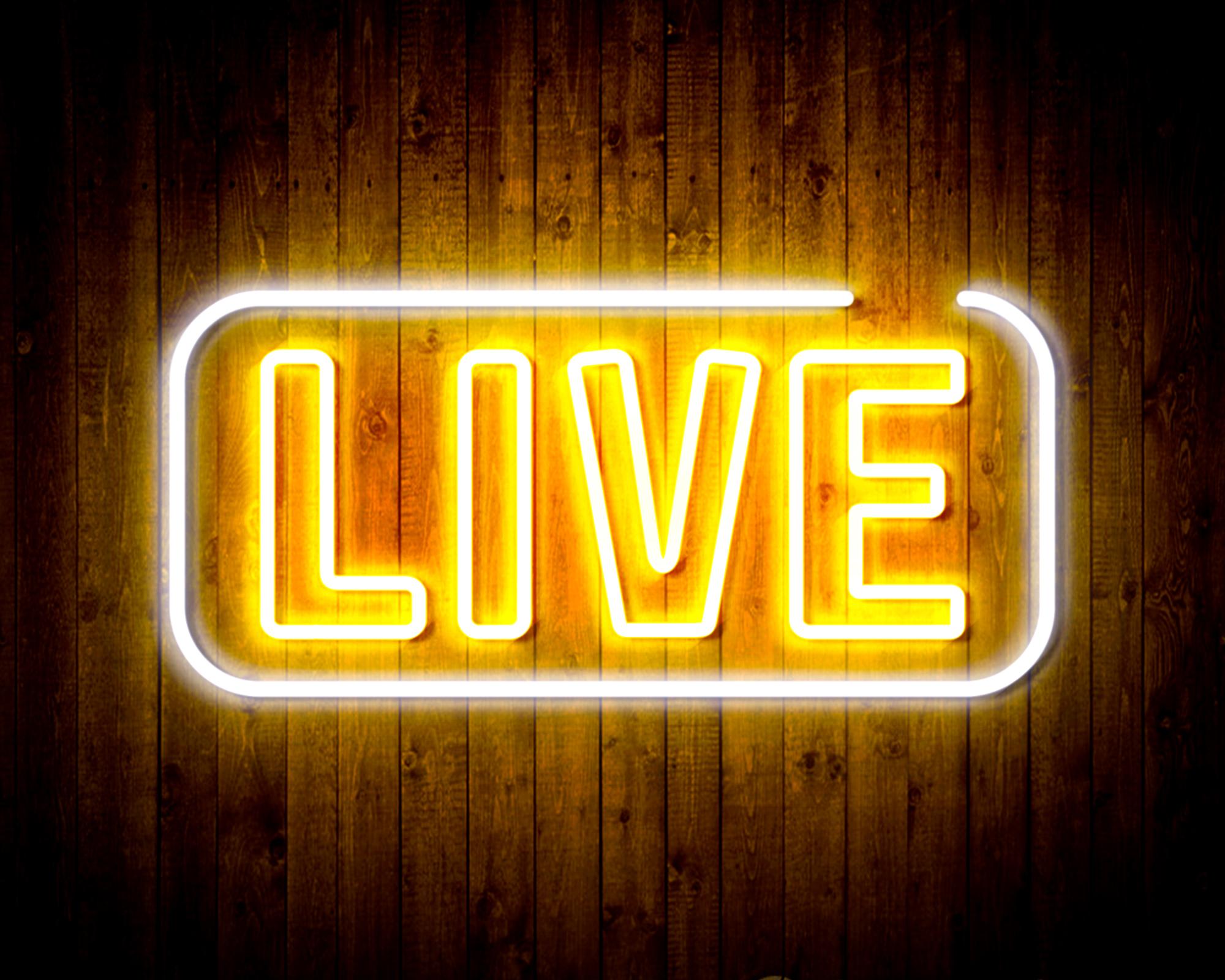 Live LED Neon Sign Wall Light