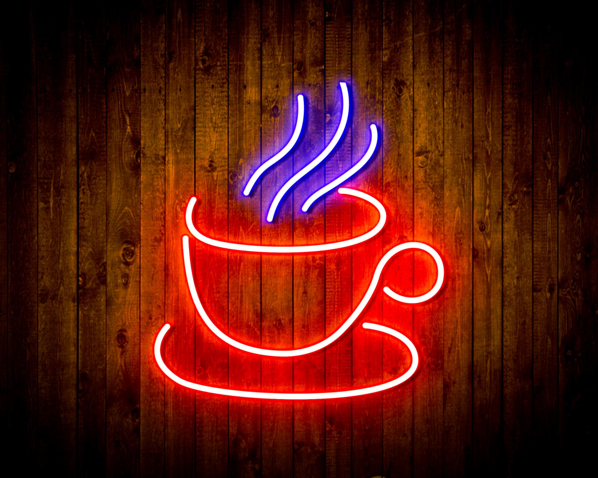 Tea or Coffee LED Neon Sign Wall Light