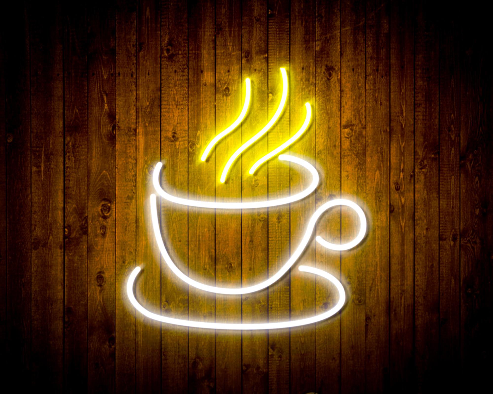 Tea or Coffee LED Neon Sign Wall Light