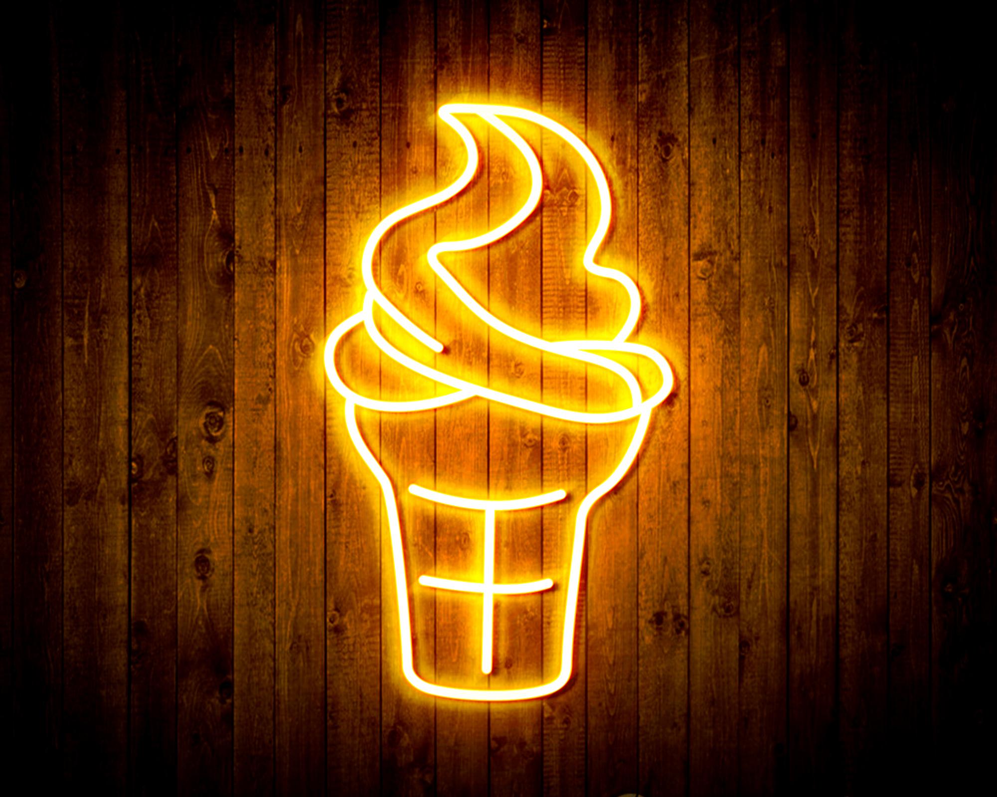 Ice-cream Cone LED Neon Sign Wall Light
