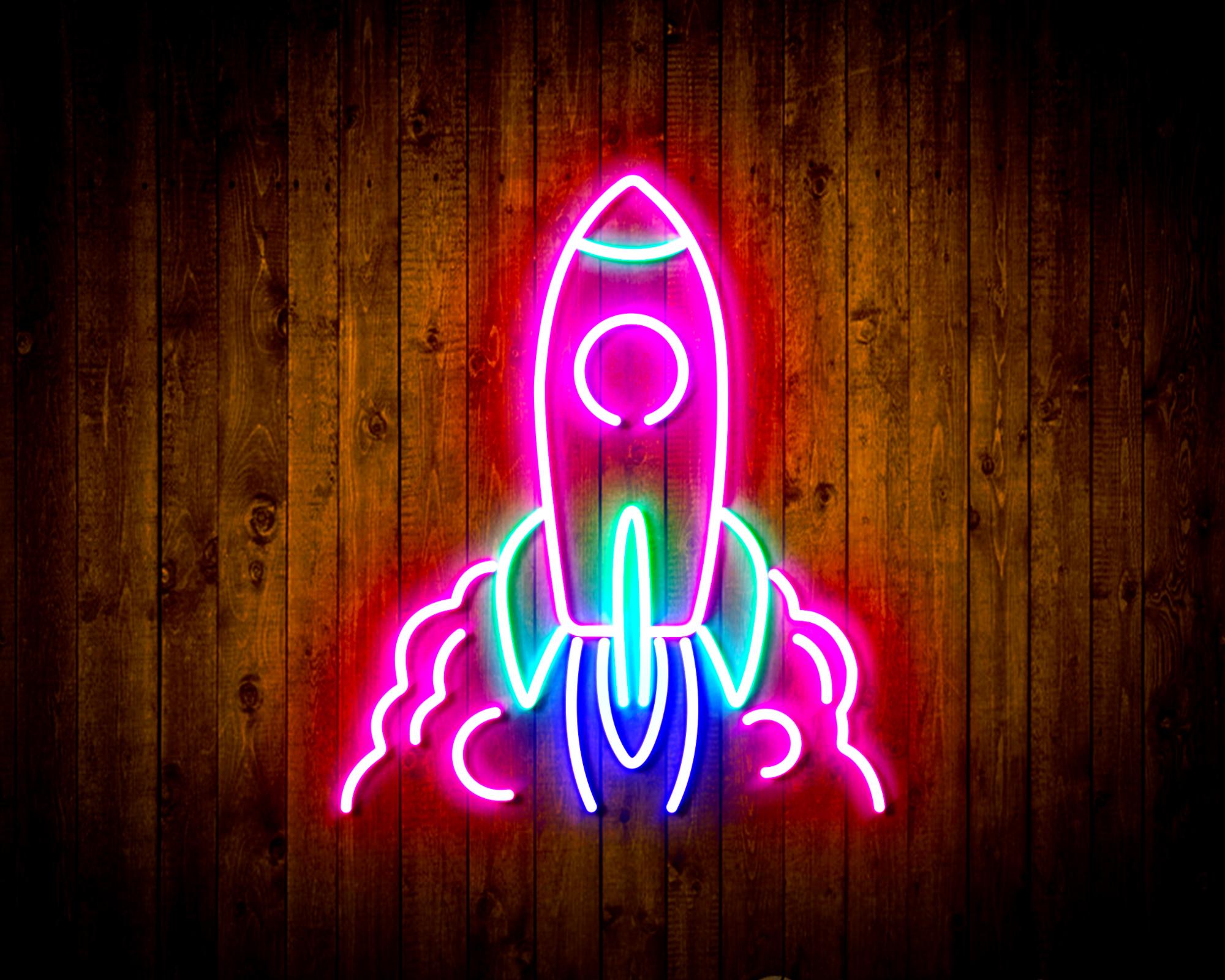 Rocket LED Neon Sign Wall Light