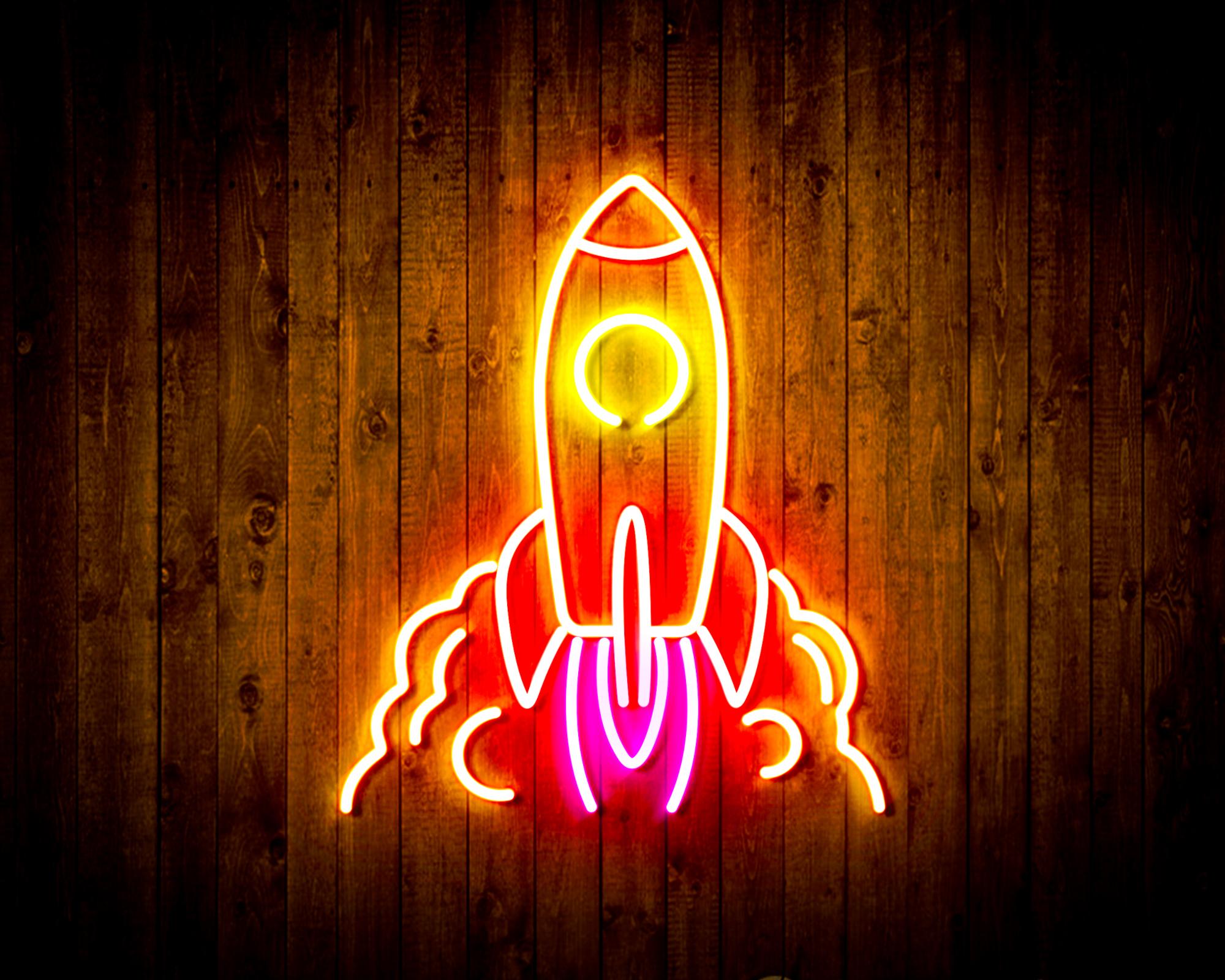 Rocket LED Neon Sign Wall Light