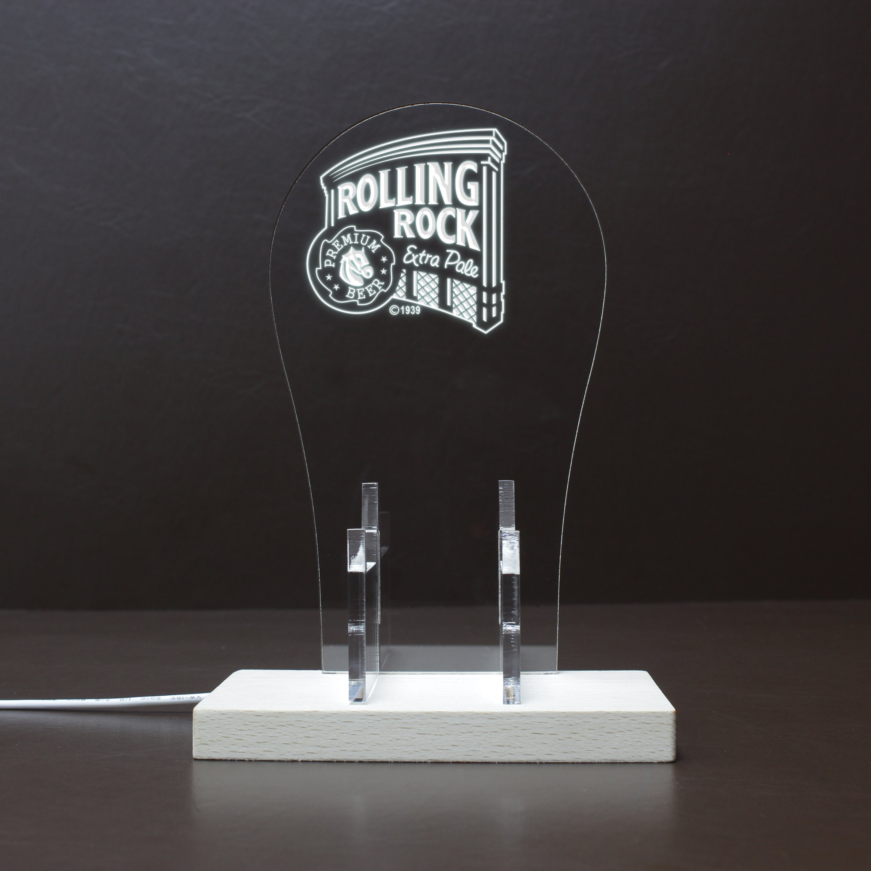 Rolling Rock Beer RGB LED Gaming Headset Controller Stand