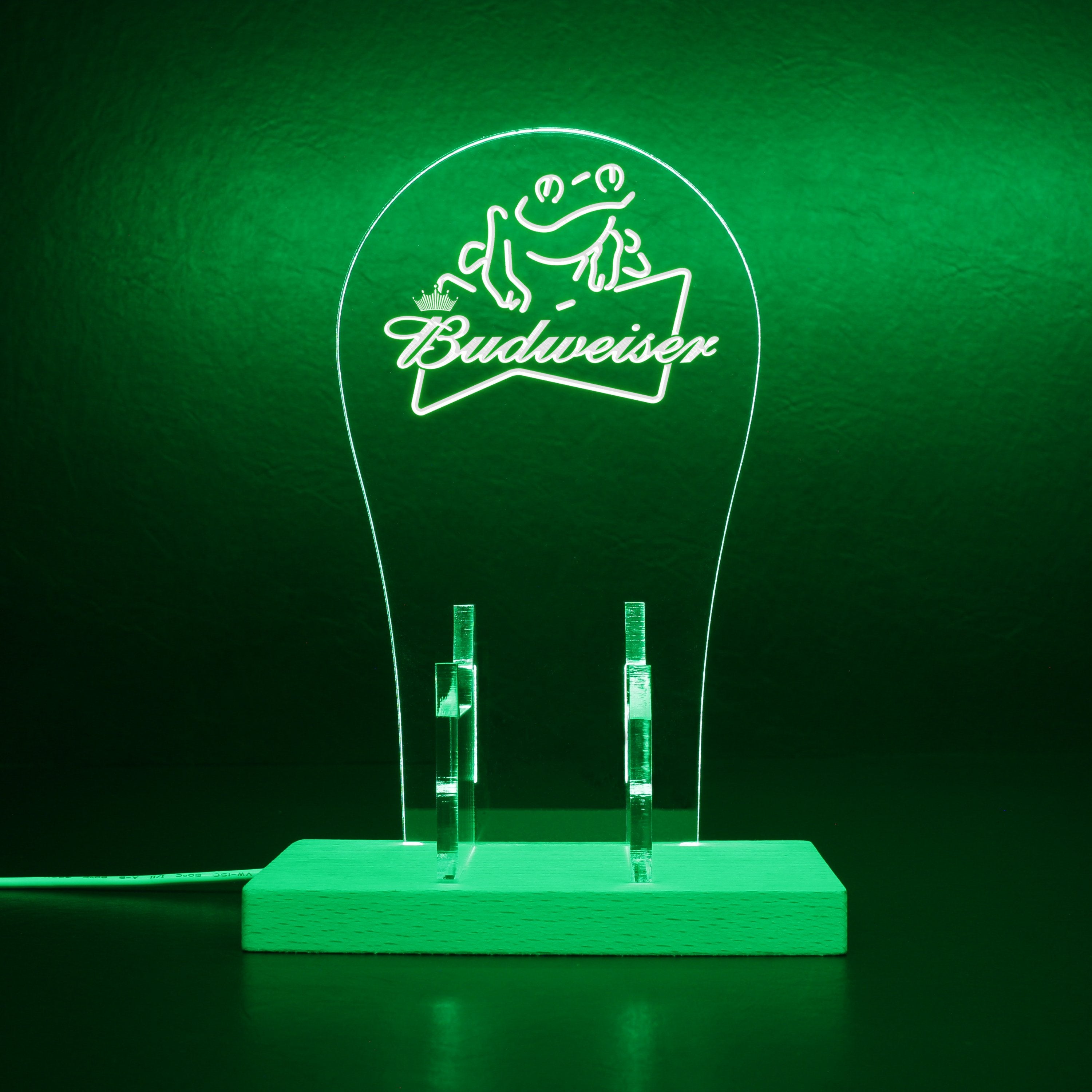 Budweiser Frog Beer RGB LED Gaming Headset Controller Stand
