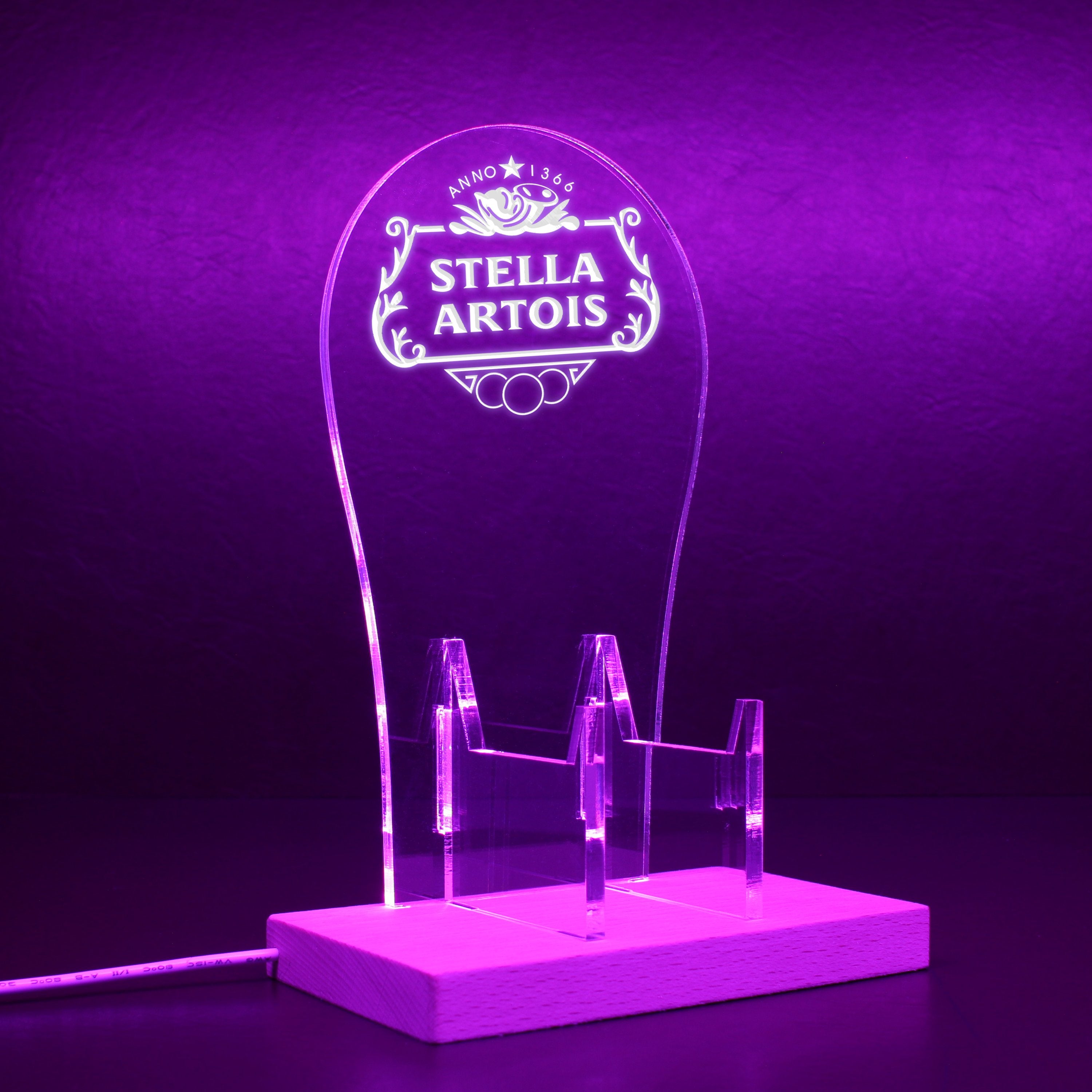 Stella Artois Beer RGB LED Gaming Headset Controller Stand