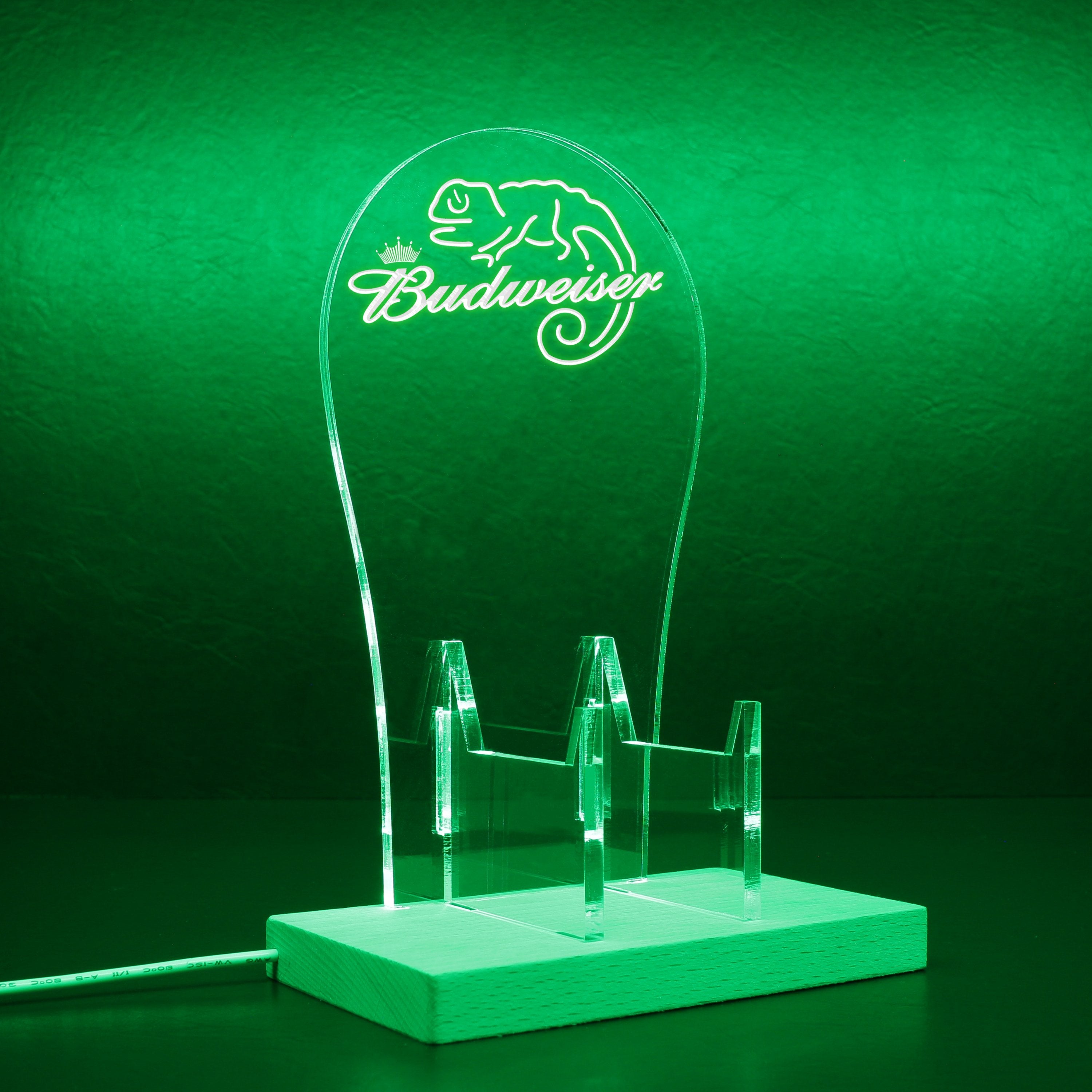 Budweiser Lizard Beer RGB LED Gaming Headset Controller Stand