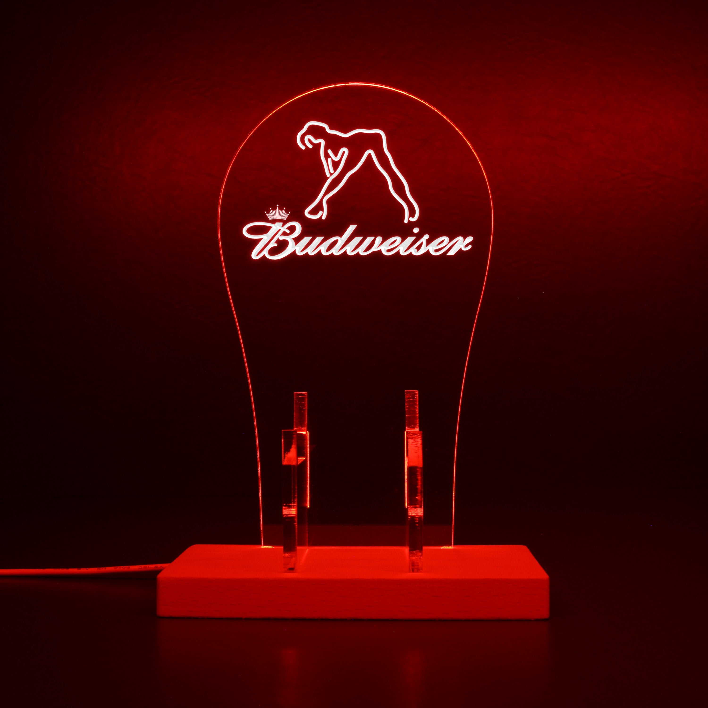 Budweiser Girl RGB LED Gaming Headset Controller Stand