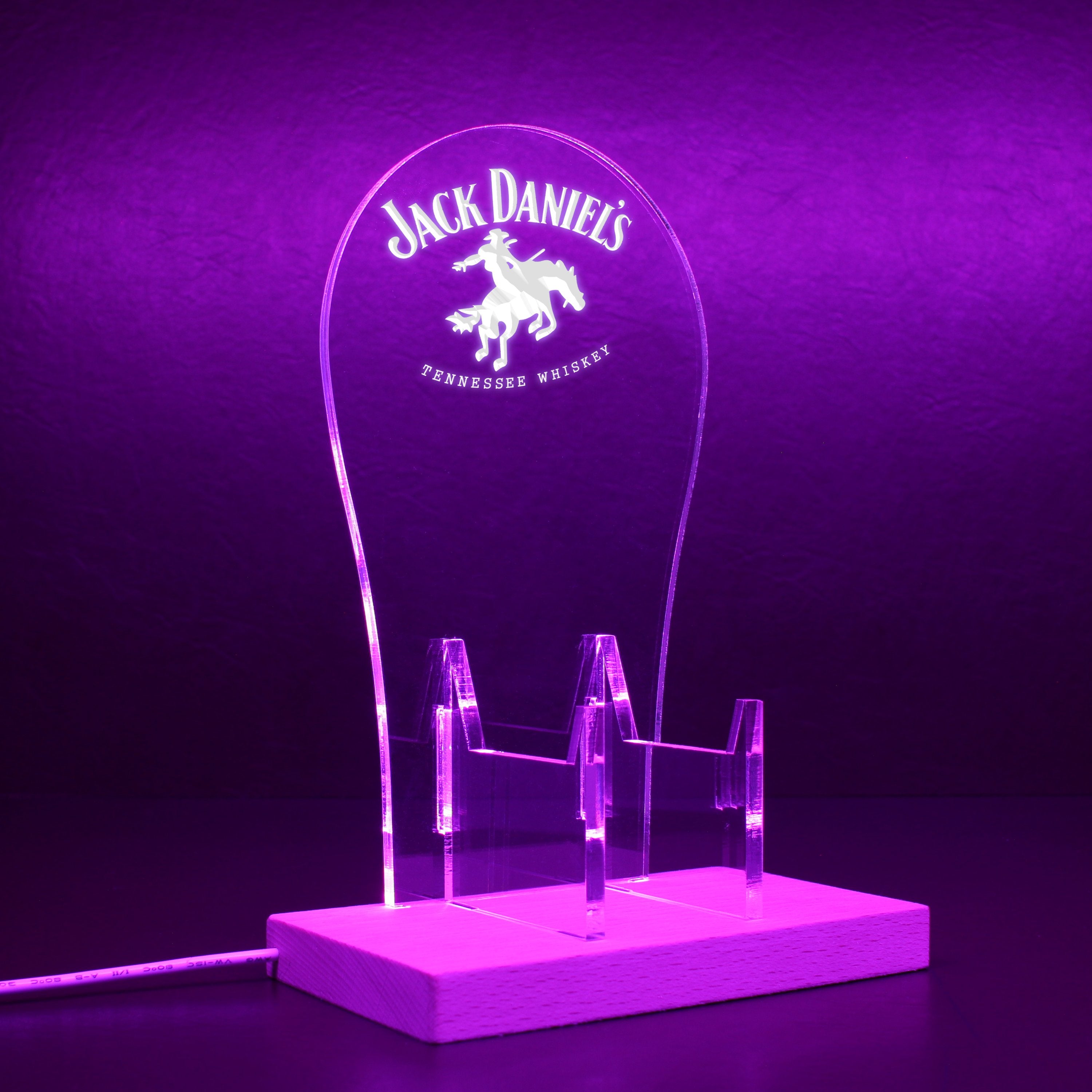 JACK DANIEL'S WHISKEY Bronco Cowboy RGB LED Gaming Headset Controller Stand