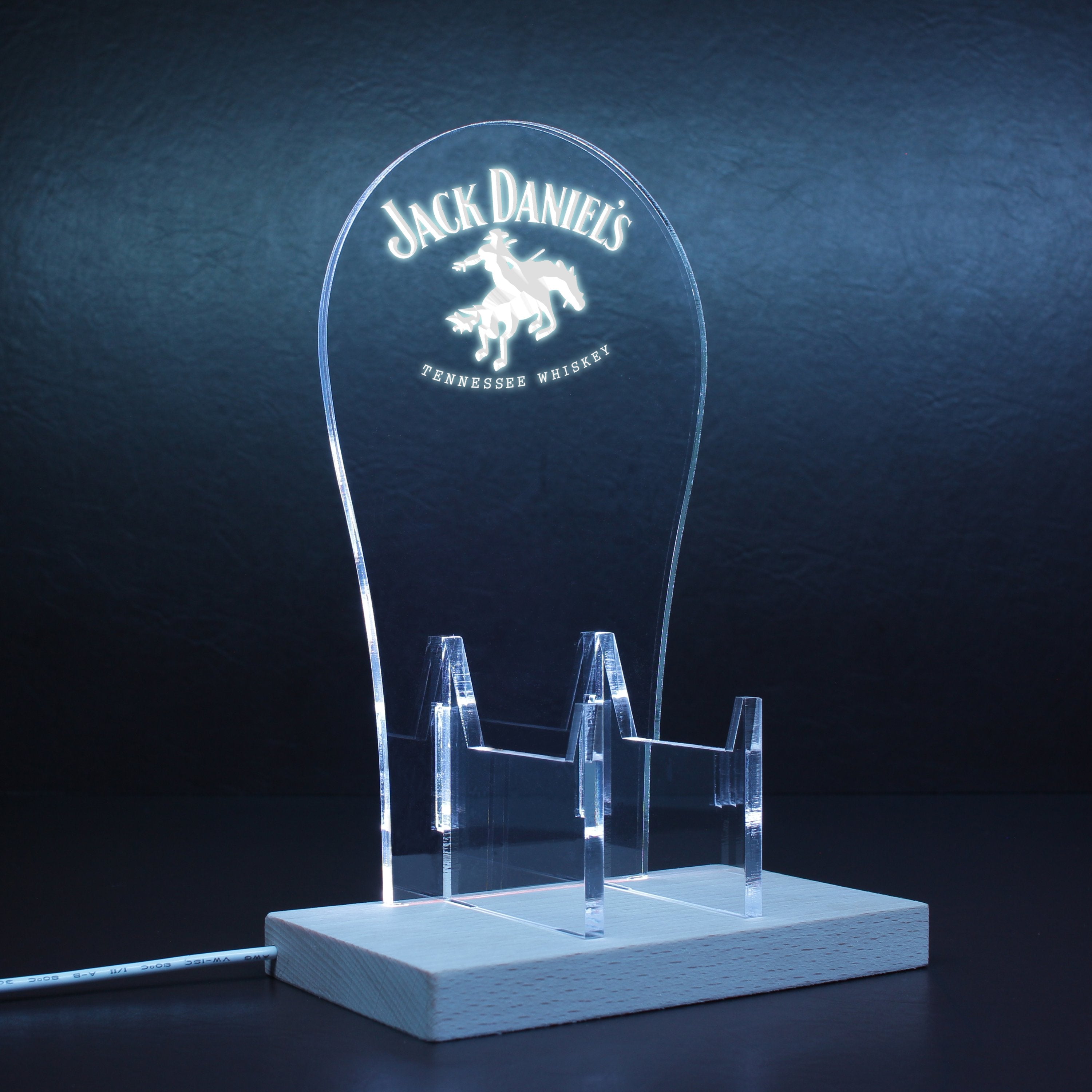 JACK DANIEL'S WHISKEY Bronco Cowboy RGB LED Gaming Headset Controller Stand