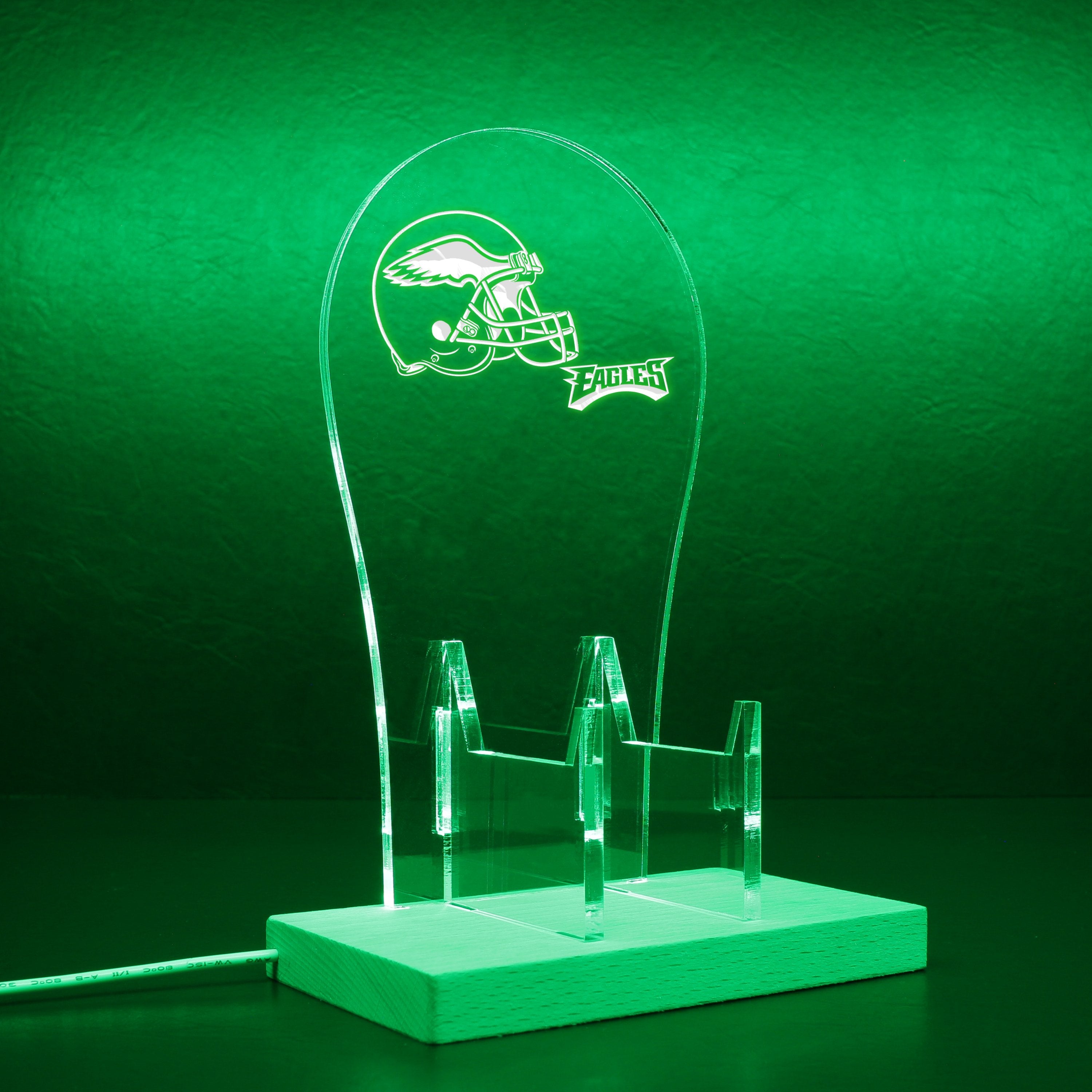 Philadelphia Eagles Helmet RGB LED Gaming Headset Controller Stand