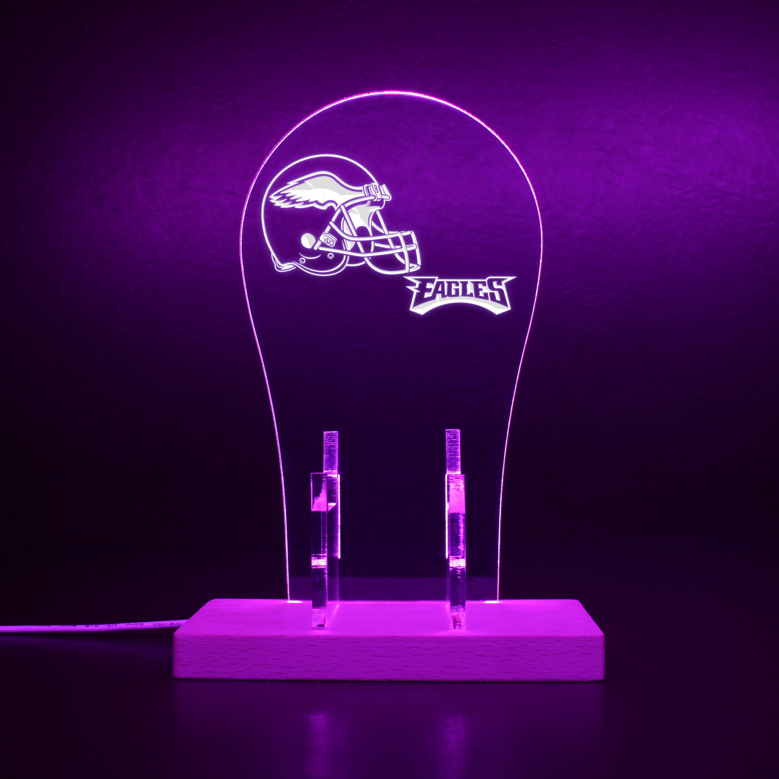 Philadelphia Eagles Helmet RGB LED Gaming Headset Controller Stand