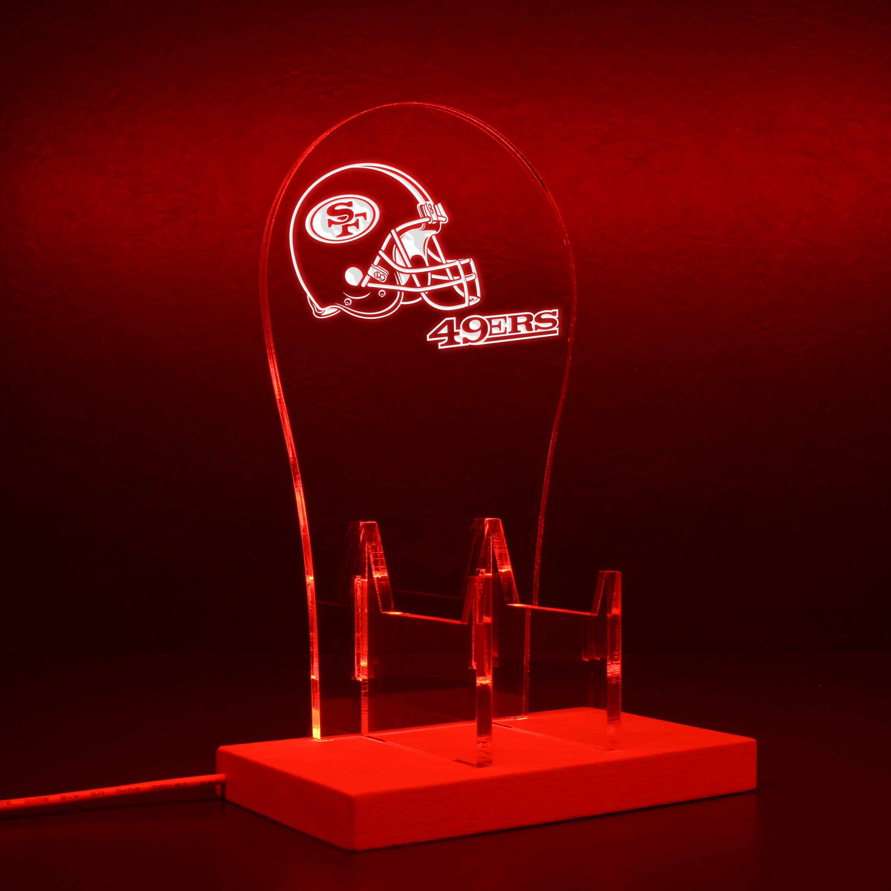 San Francisco 49ers Football RGB LED Gaming Headset Controller Stand