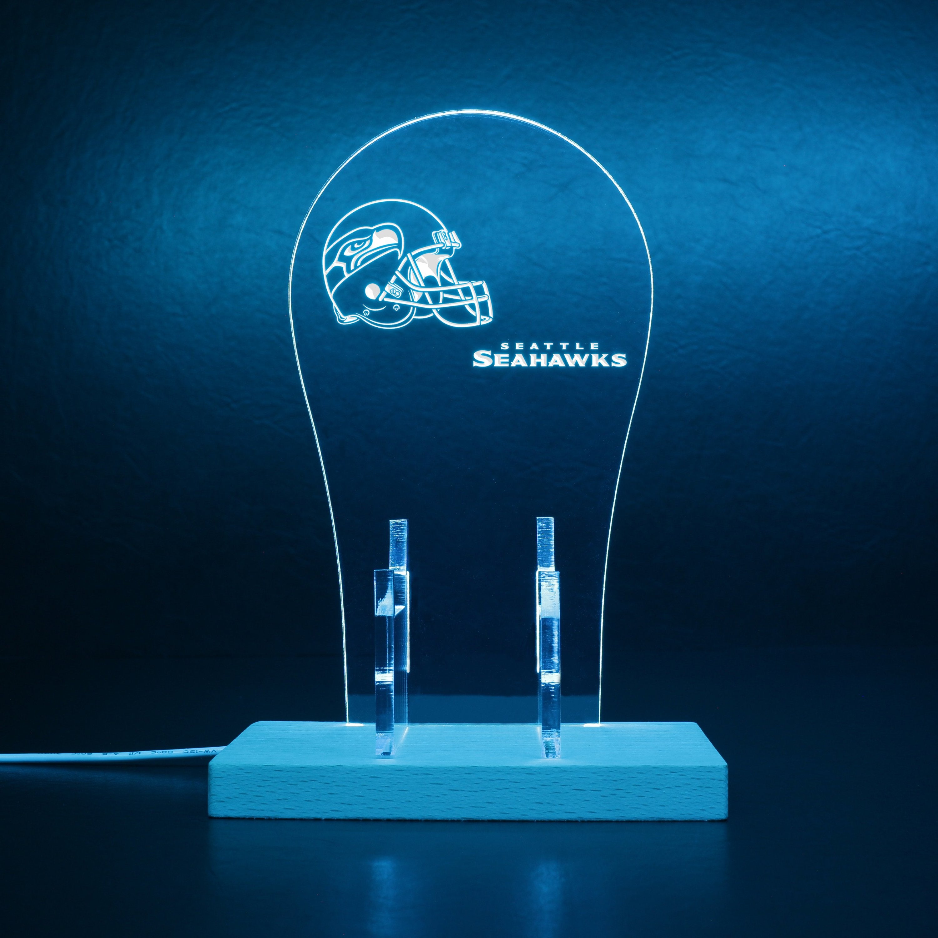 Seattle Seahawks Helmet RGB LED Gaming Headset Controller Stand