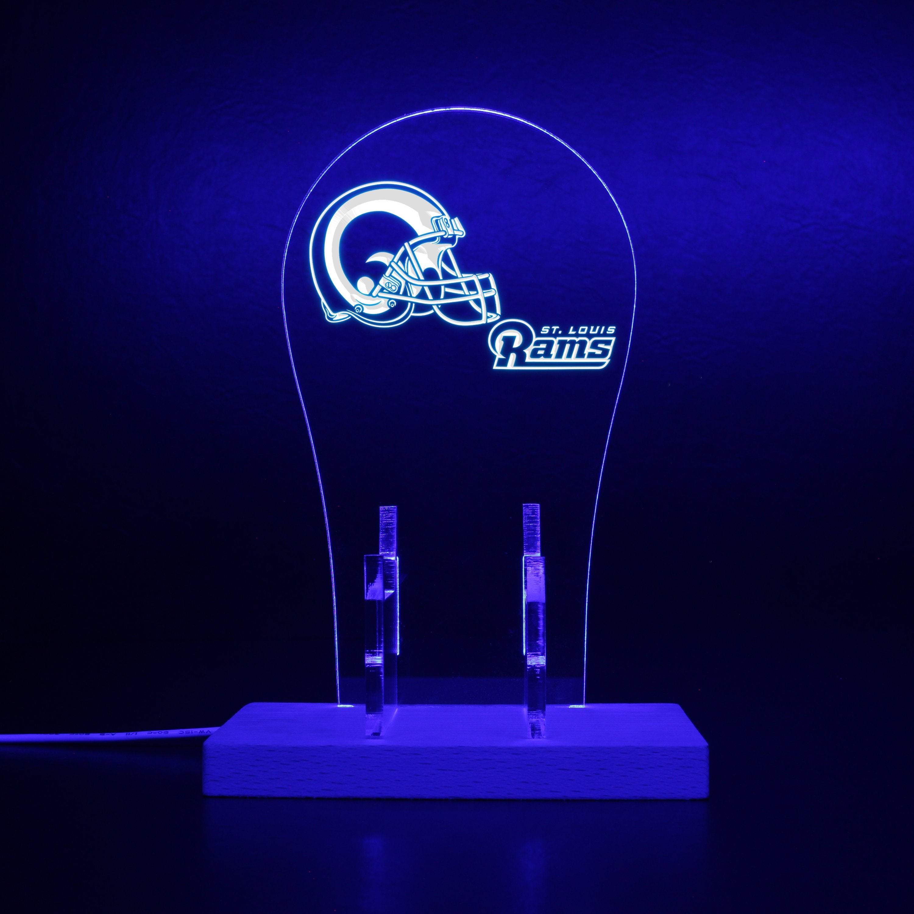 St. Louis Rams Helmet RGB LED Gaming Headset Controller Stand