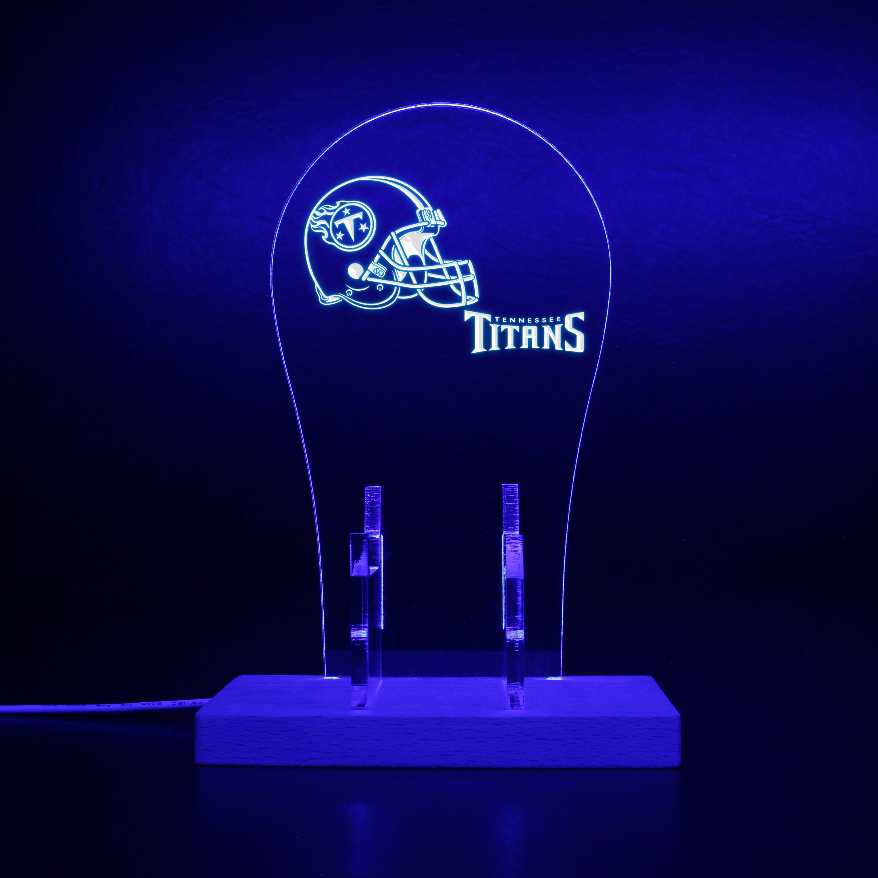 Tennessee Titans Helmet Football RGB LED Gaming Headset Controller Stand