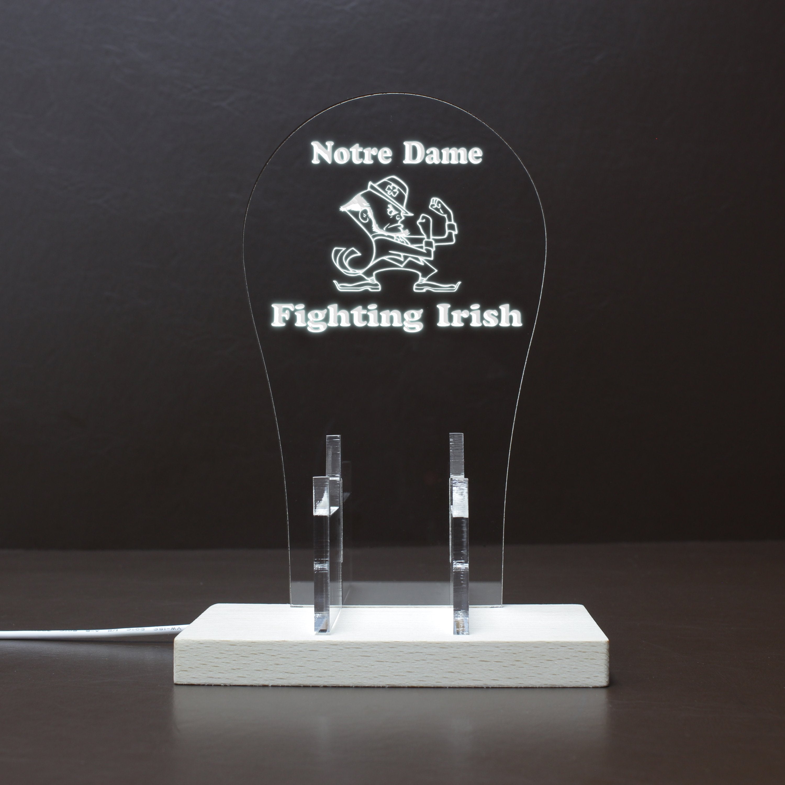 Notre Dame Fighting Irish Football RGB LED Gaming Headset Controller Stand