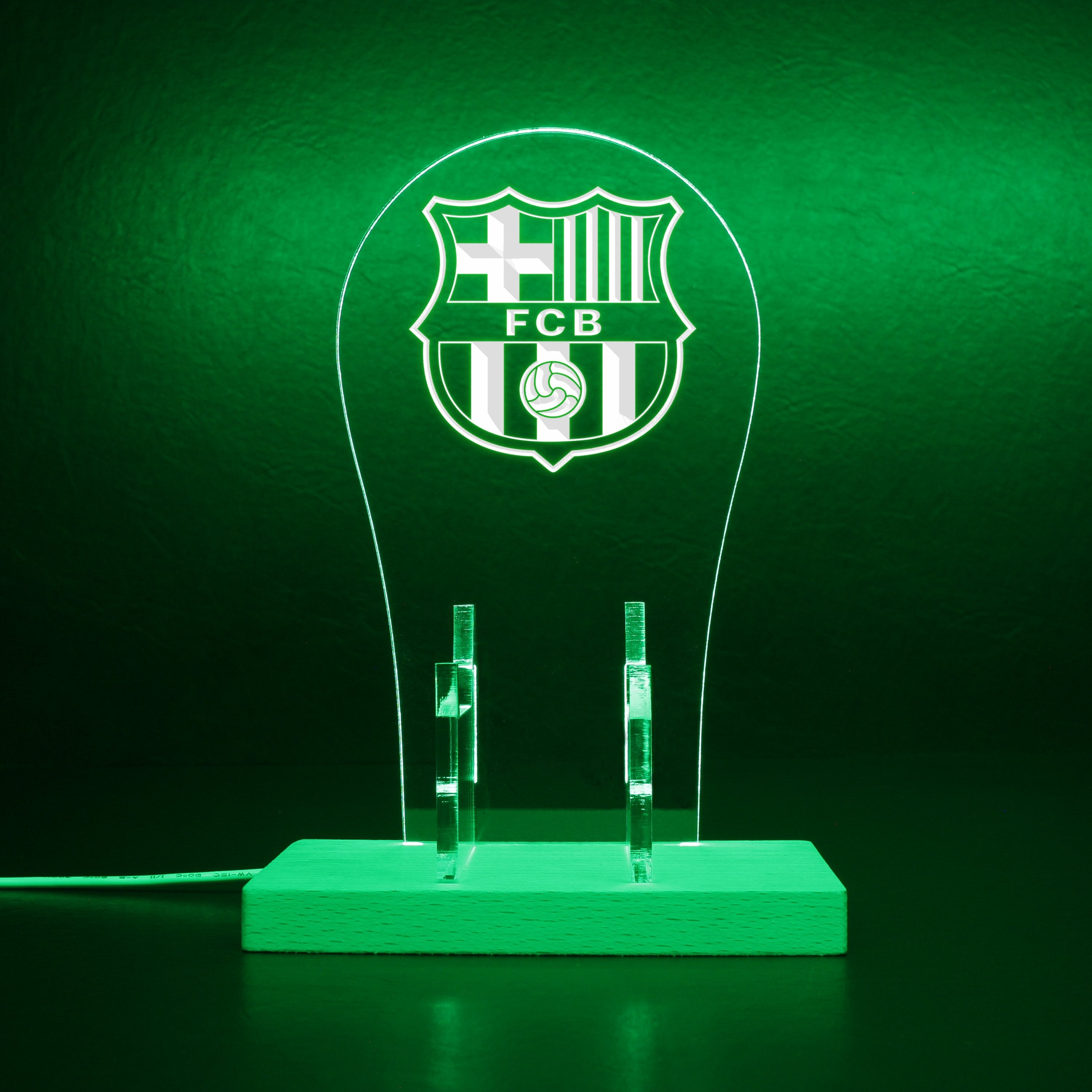 FC Barcelona Crest RGB LED Gaming Headset Controller Stand