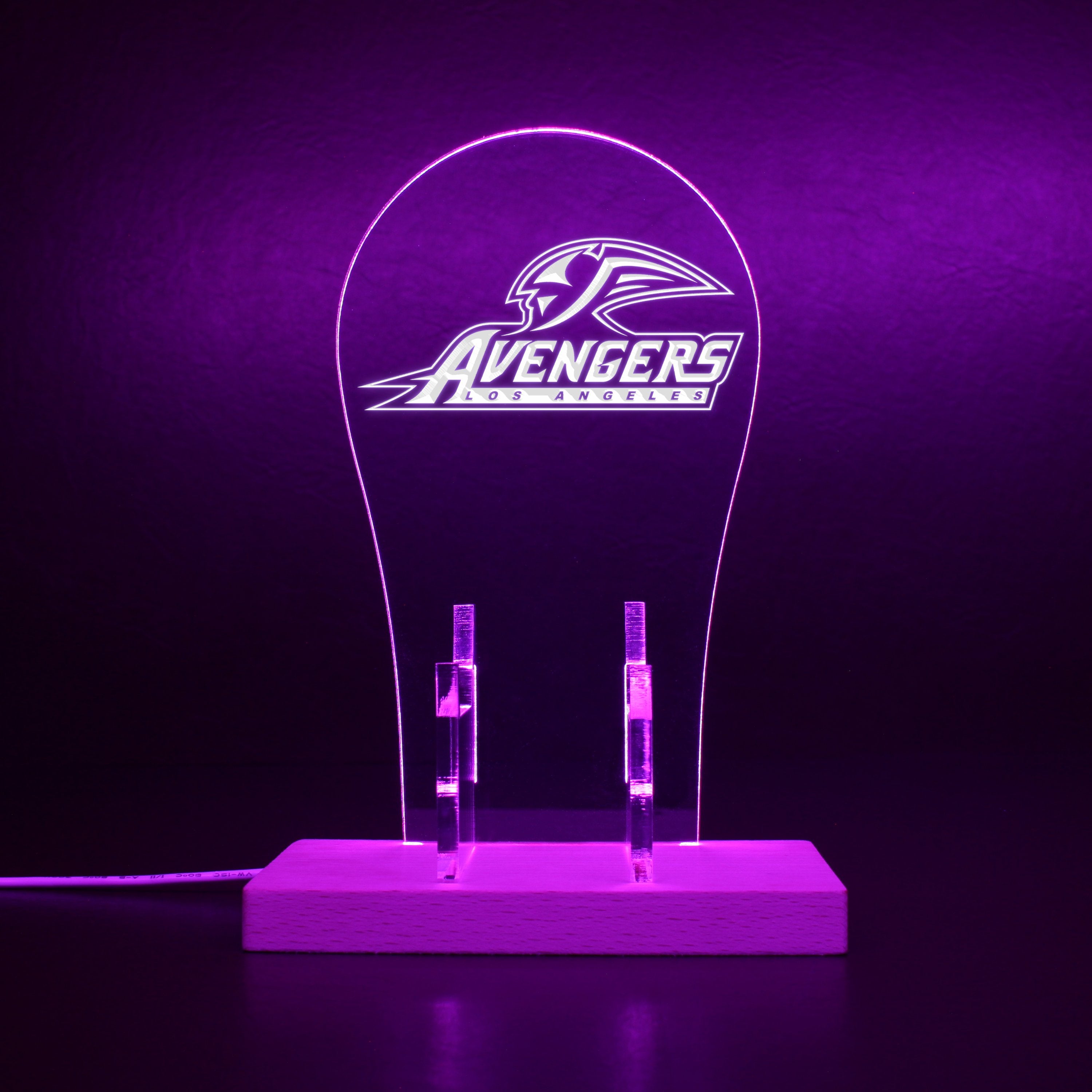 The Los Angeles Avengers RGB LED Gaming Headset Controller Stand
