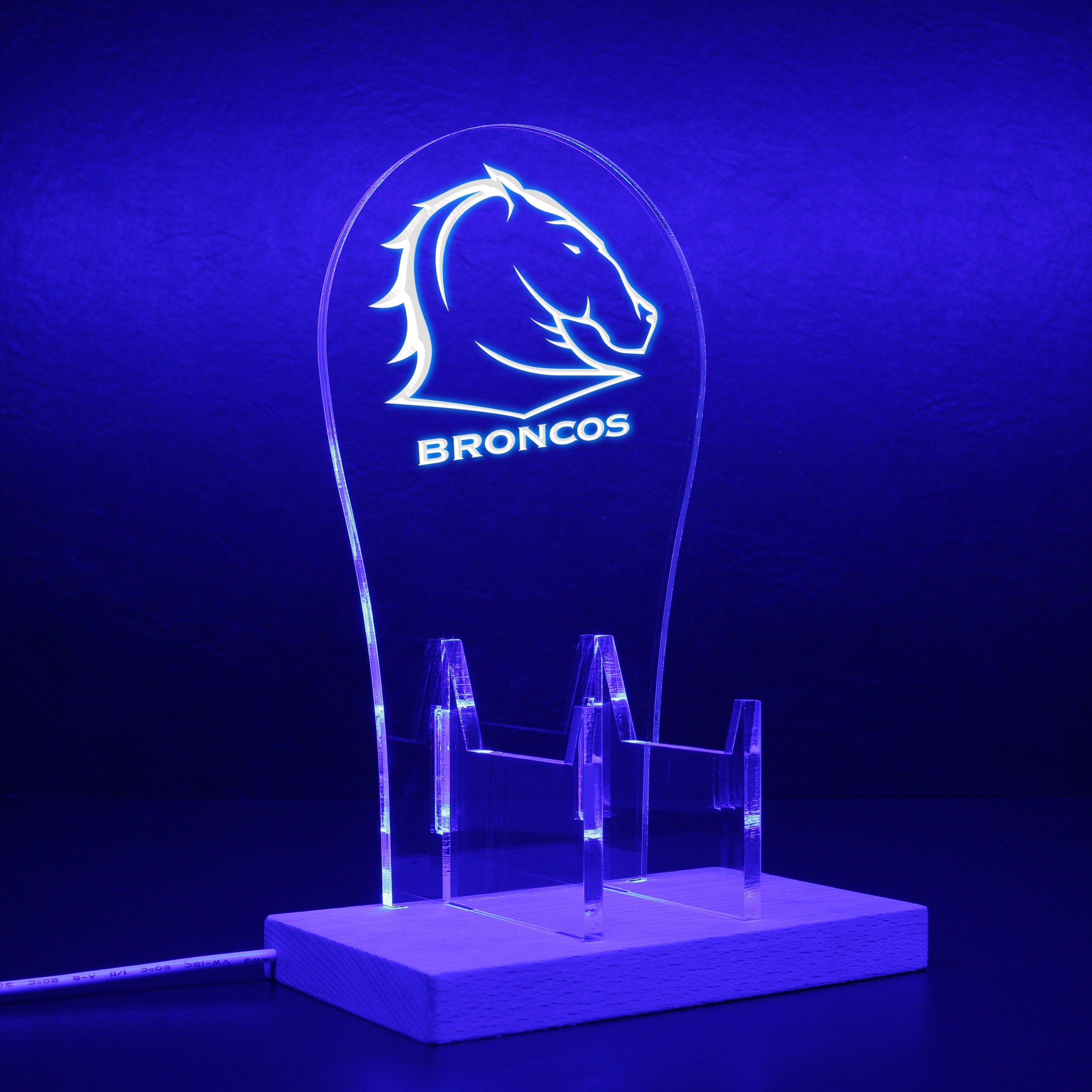 Brisbane Broncos RGB LED Gaming Headset Controller Stand