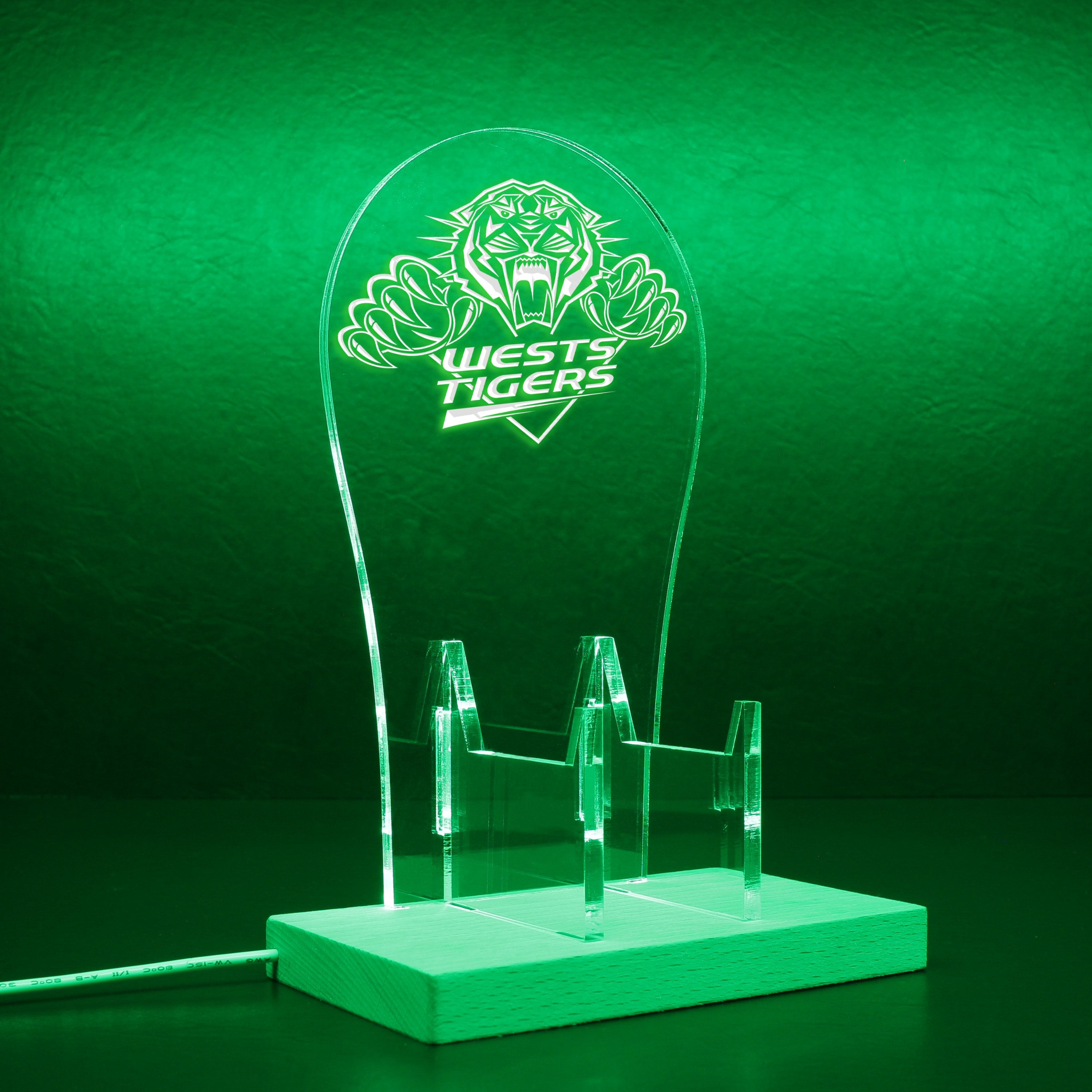 Wests Tigers RGB LED Gaming Headset Controller Stand