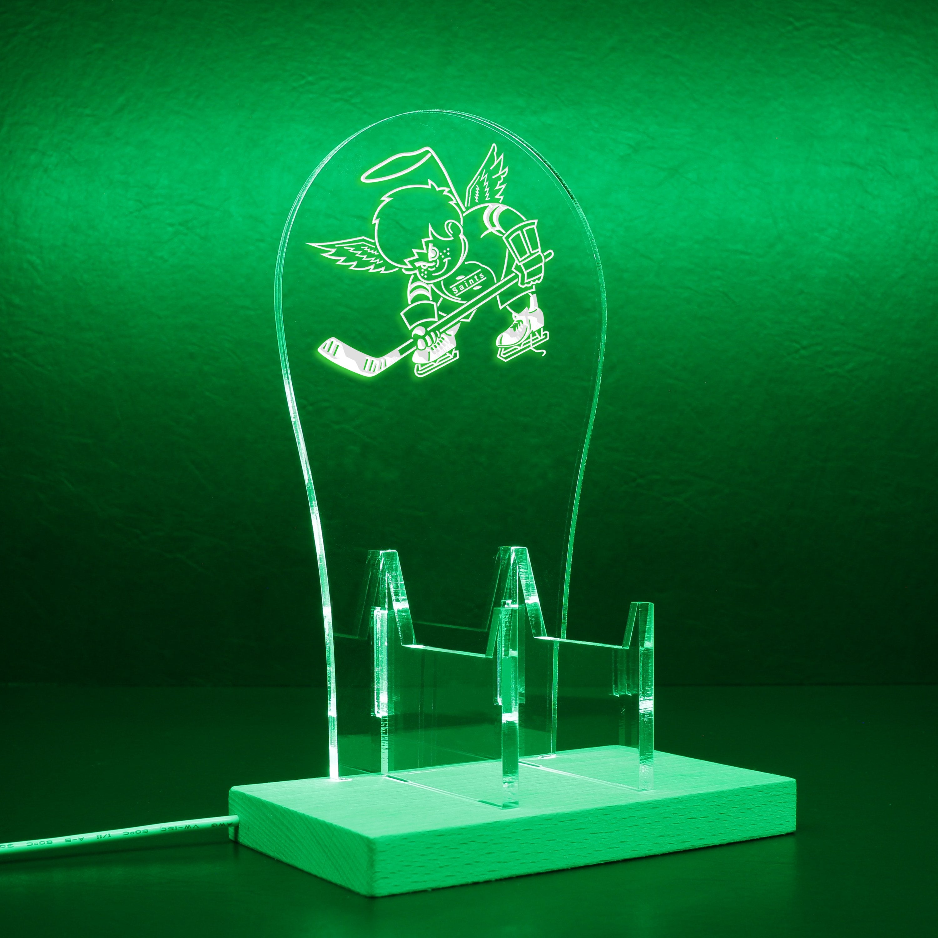 Minnesota Fighting Saints RGB LED Gaming Headset Controller Stand