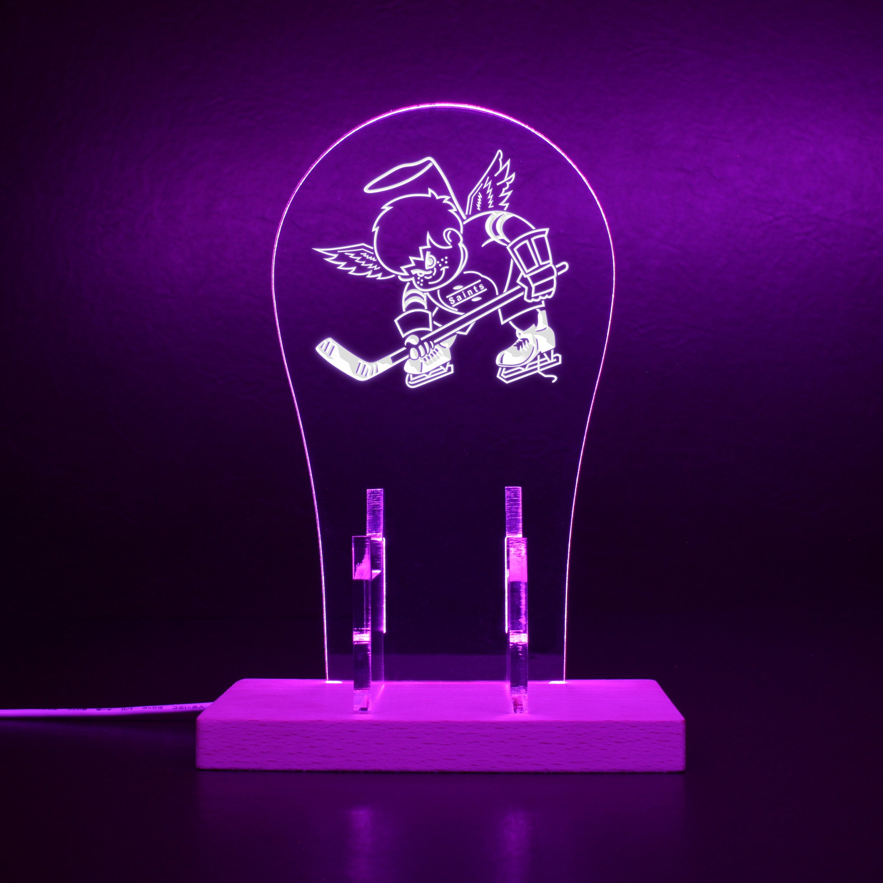 Minnesota Fighting Saints RGB LED Gaming Headset Controller Stand
