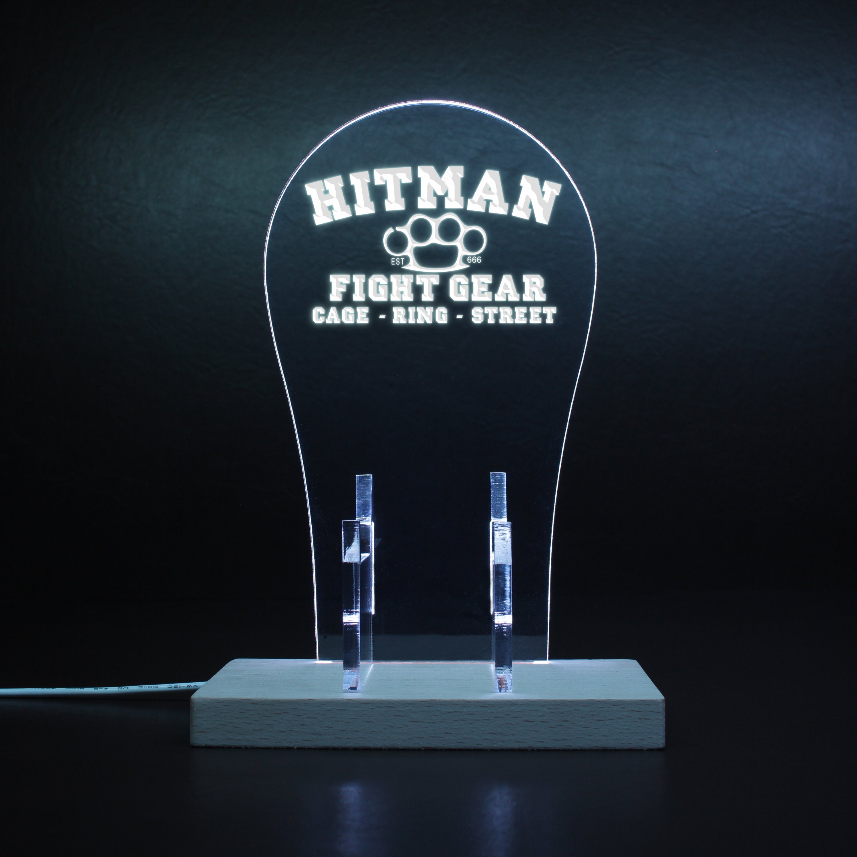 Hitman Fight Gear RGB LED Gaming Headset Controller Stand