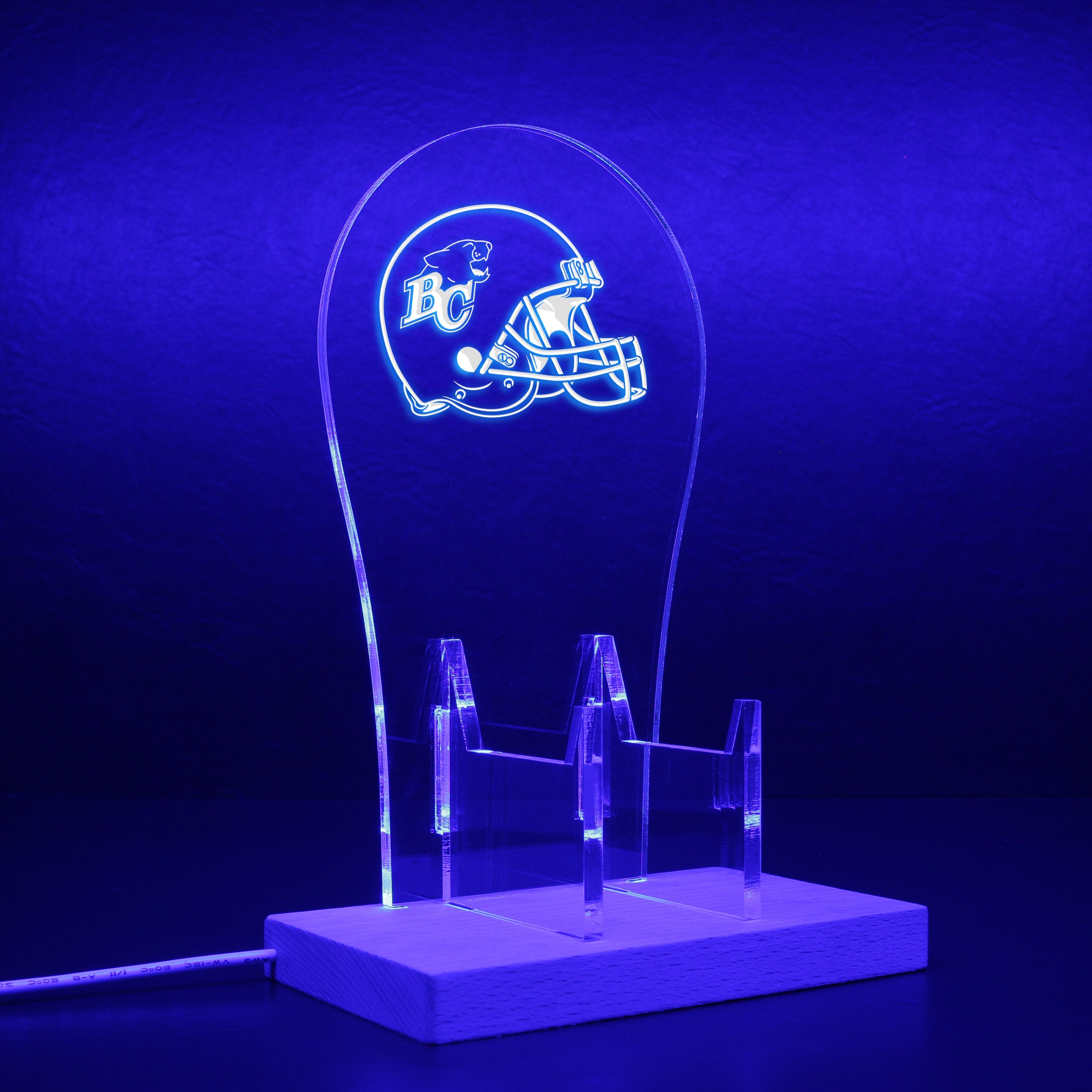 BC Lions Helmet RGB LED Gaming Headset Controller Stand