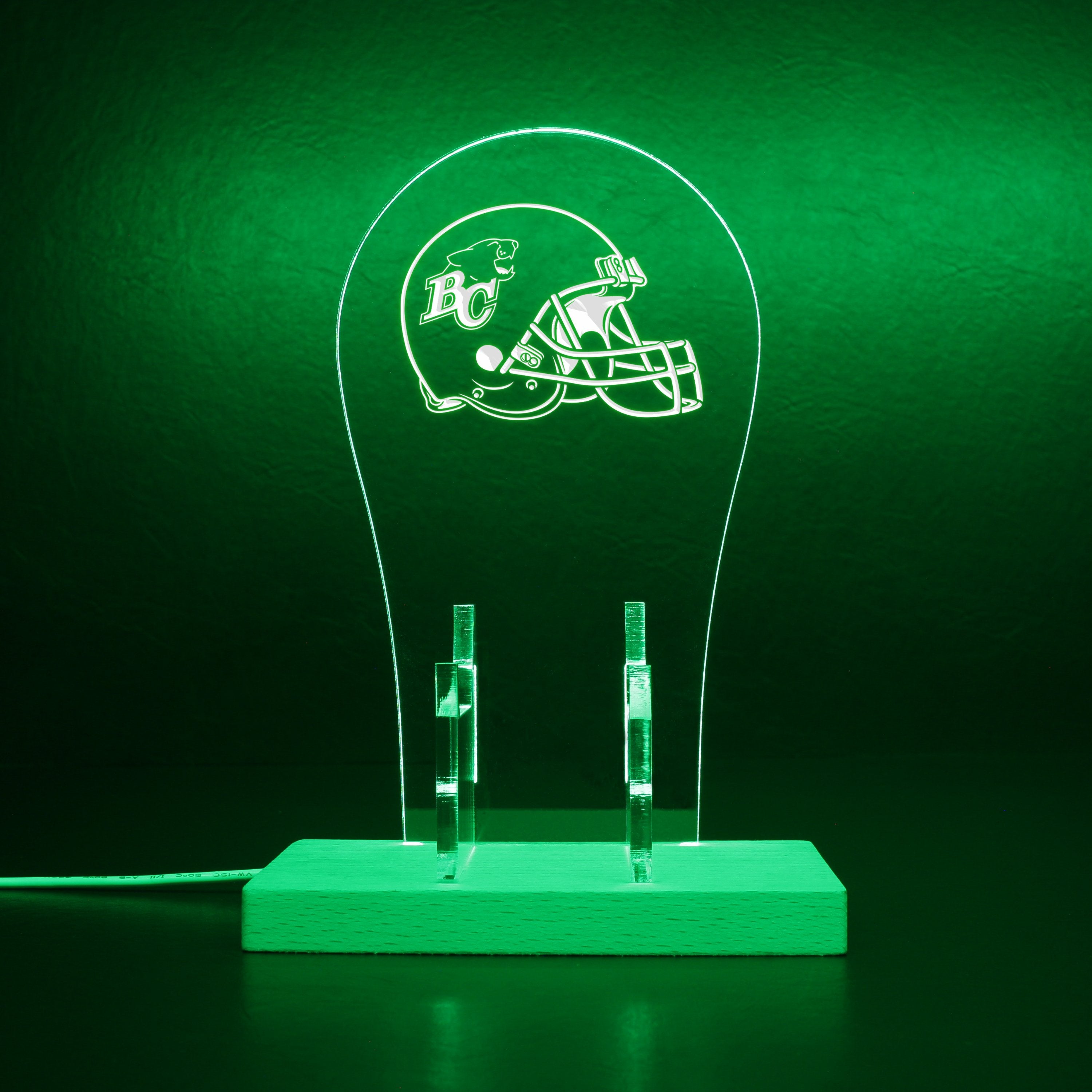 BC Lions Helmet RGB LED Gaming Headset Controller Stand