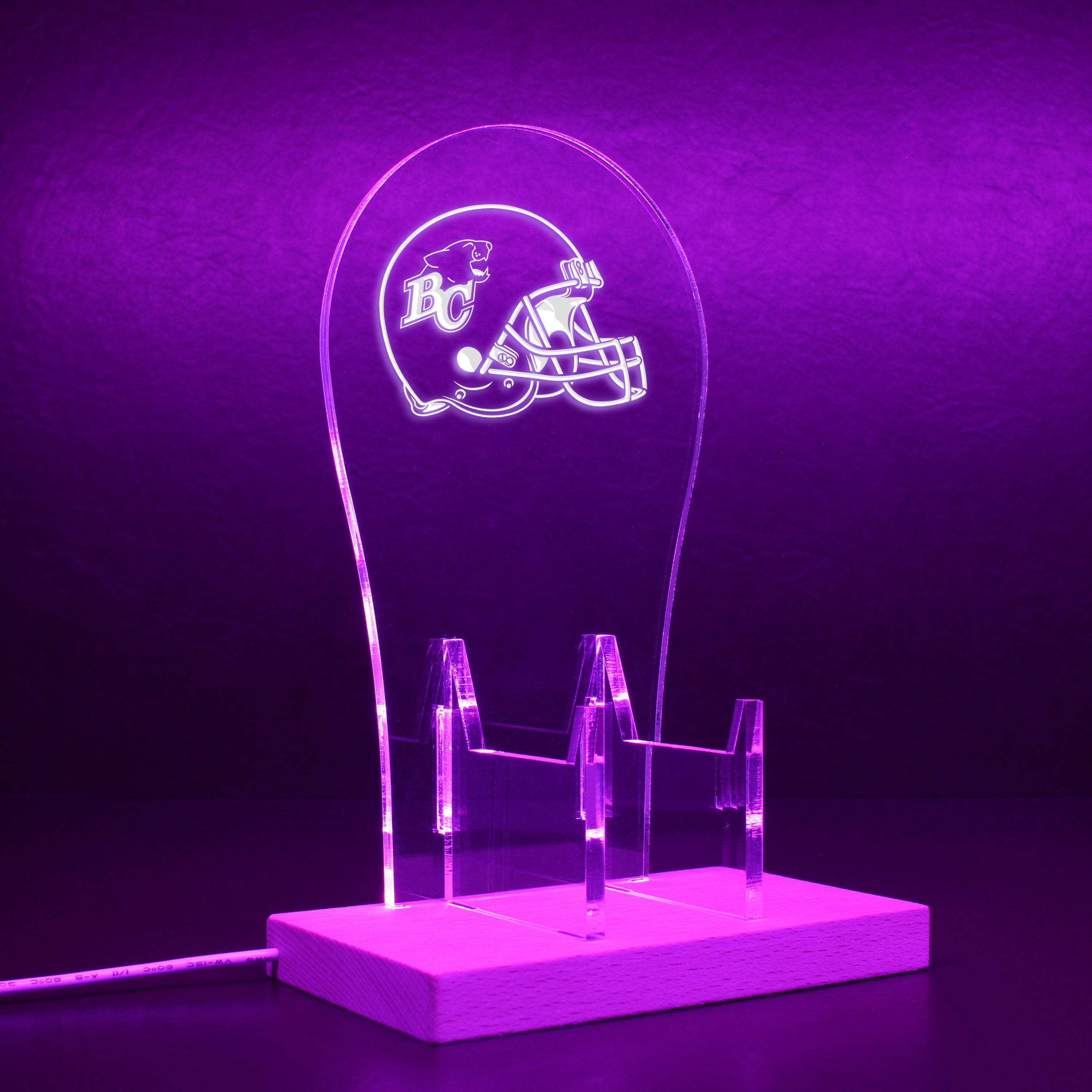 BC Lions Helmet RGB LED Gaming Headset Controller Stand